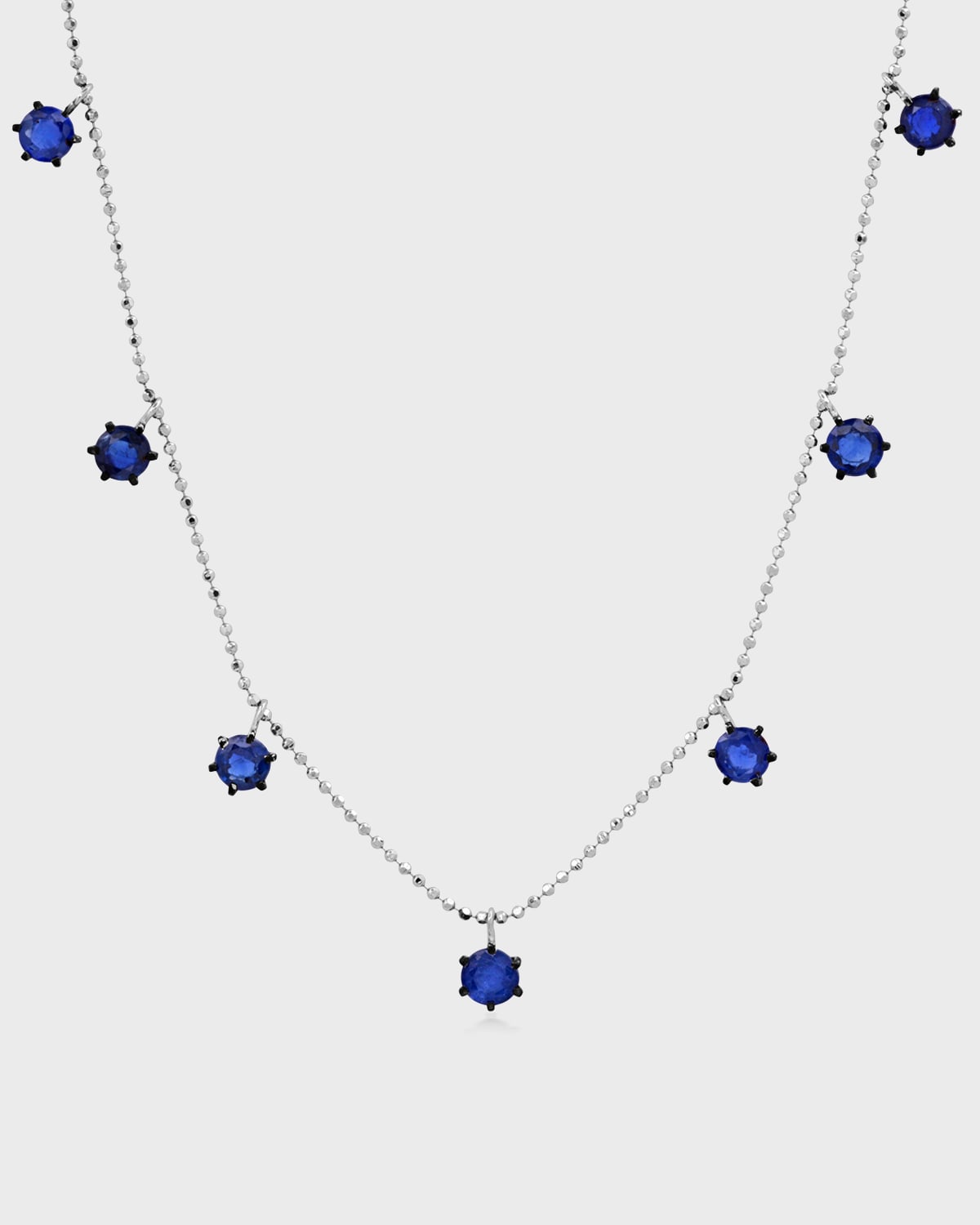 GRAZIELA GEMS BLUE SAPPHIRE FLOATING NECKLACE