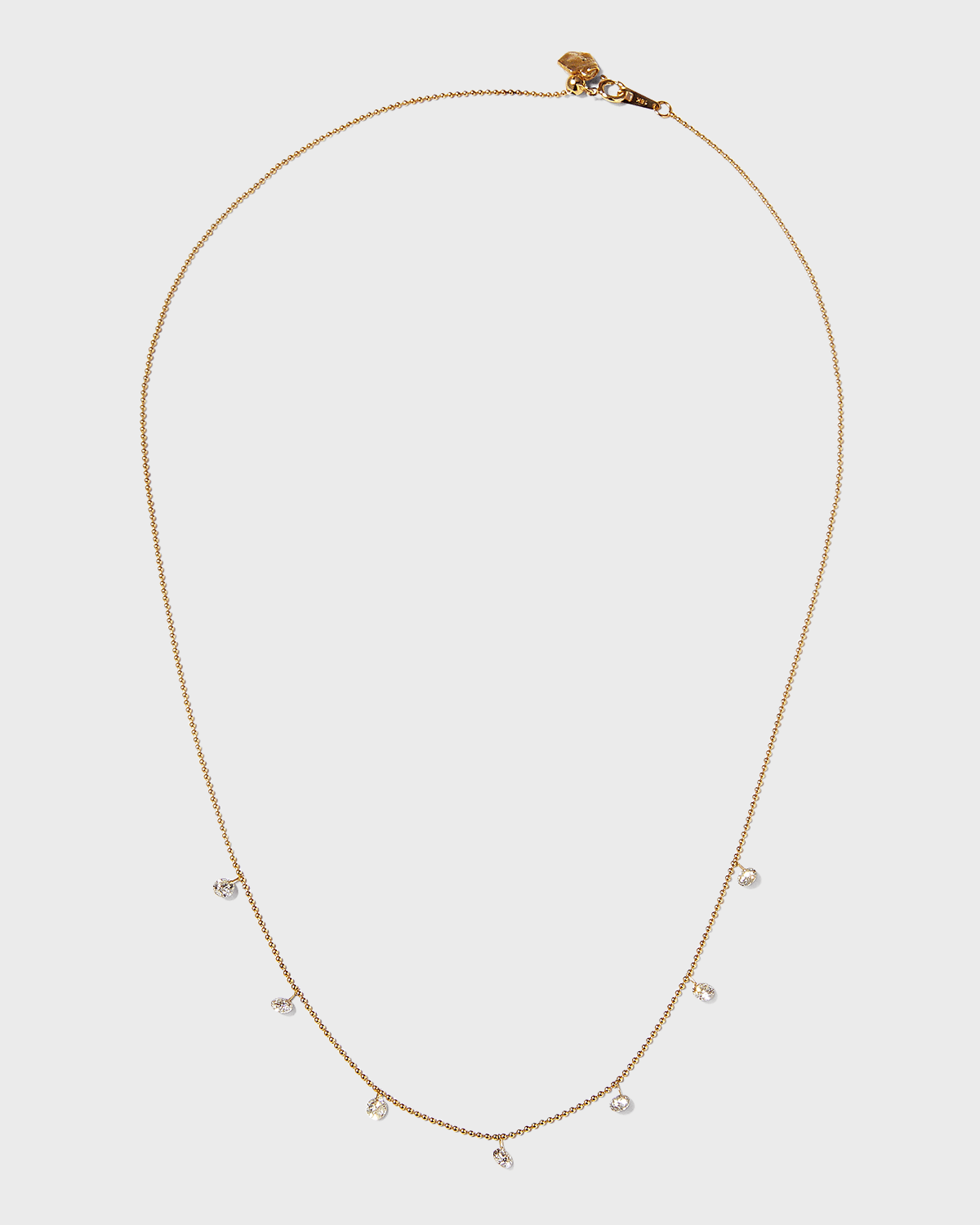 Graziela Gems Small Floating Diamond Necklace in Yellow