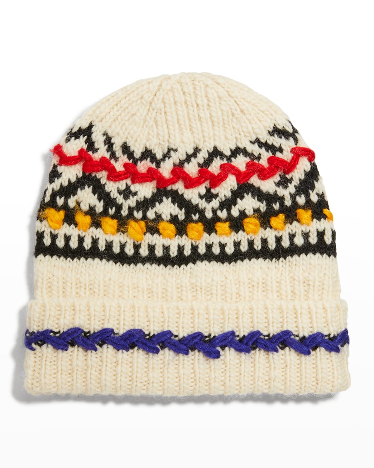 Isabel Marant Gael Crafty Wool Blend Beanie In Ecru