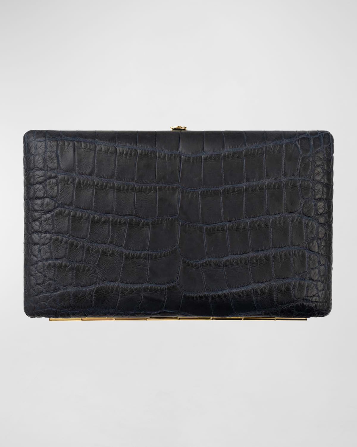 Polished Matte Cache Frame Alligator Wallet