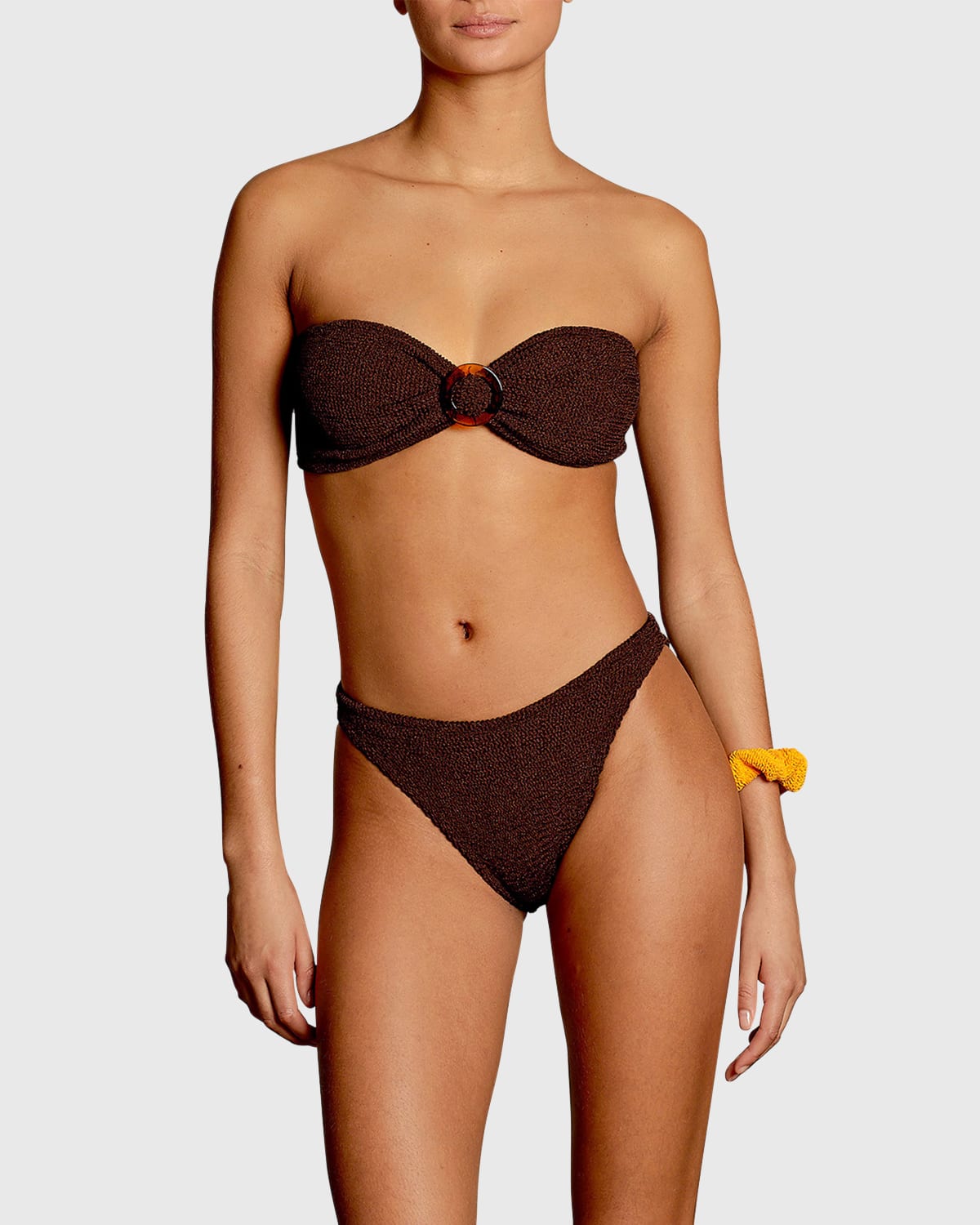 Hunza G Jean Bikini Set In Blush