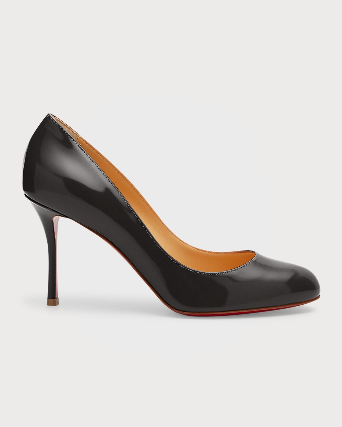 Christian Louboutin Dolly Patent Red Sole Pumps In Black