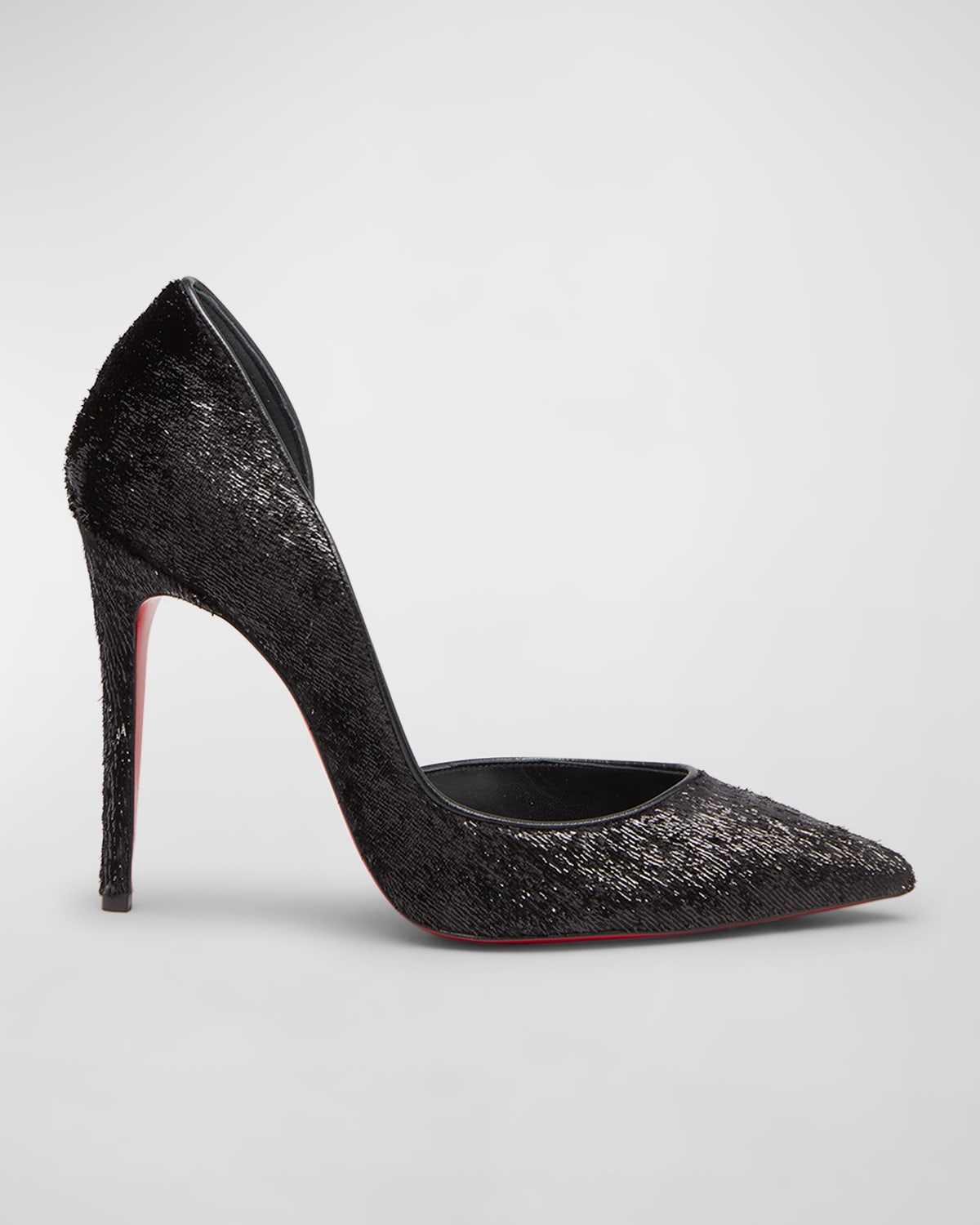Christian Louboutin Iriza Half-d'Orsay Red Sole Pumps