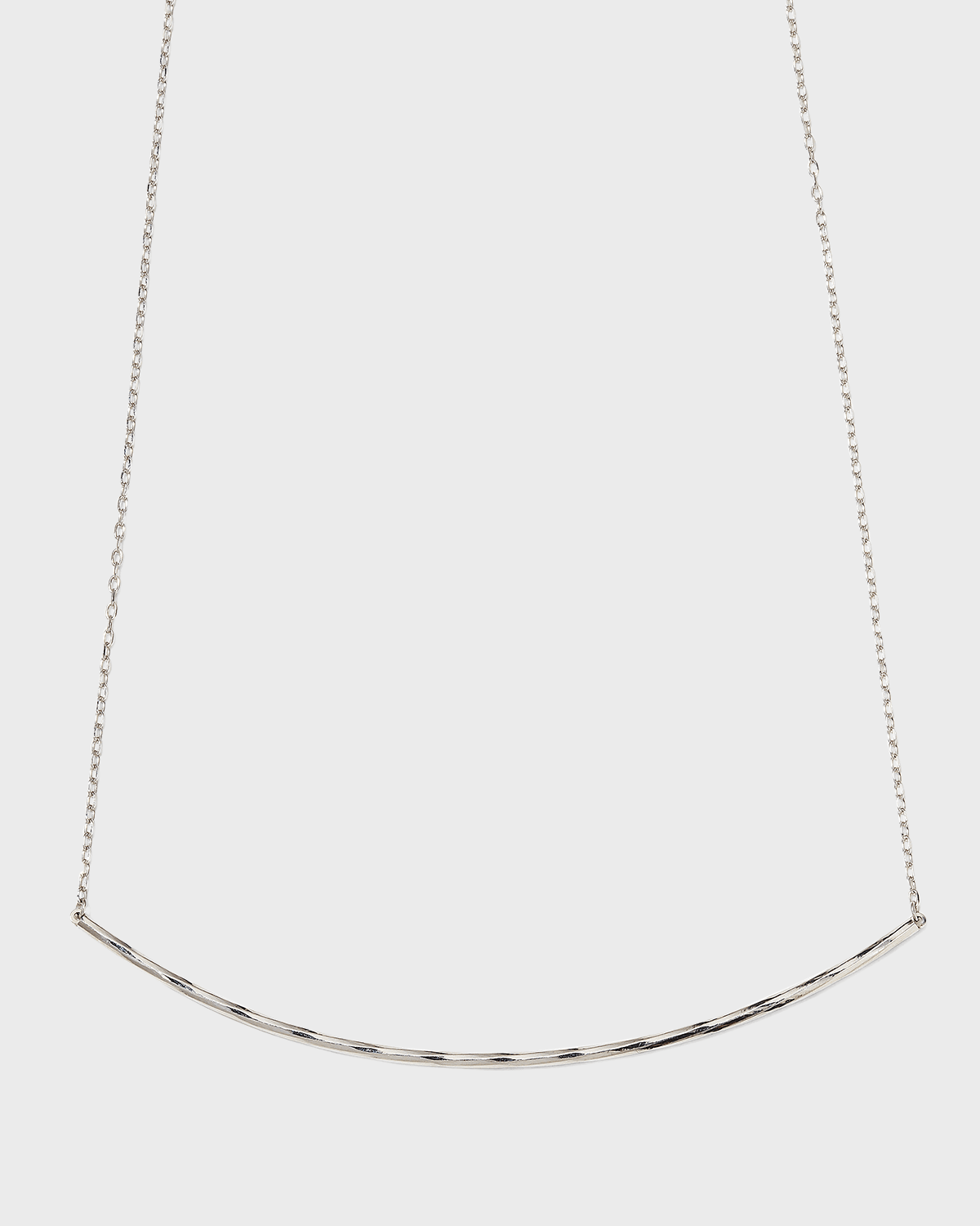 Platinum Sunrise Bar Necklace