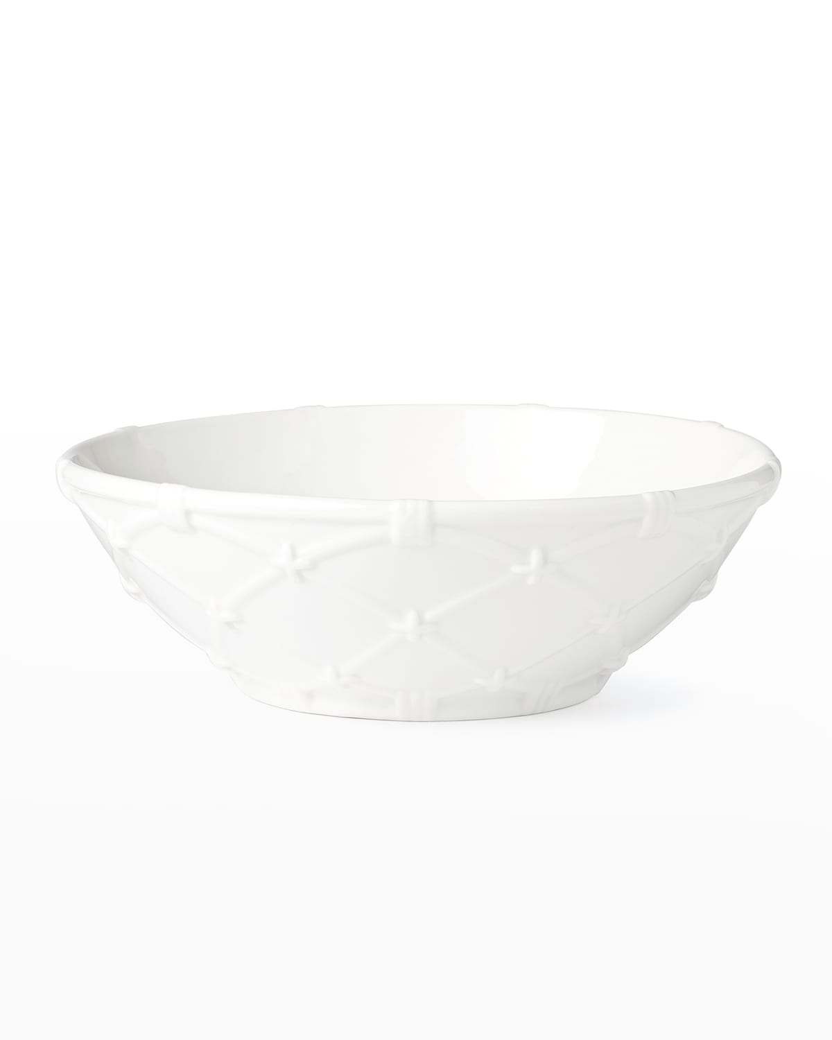 Shop Lenox Wicker Creek Serving Bowl In White