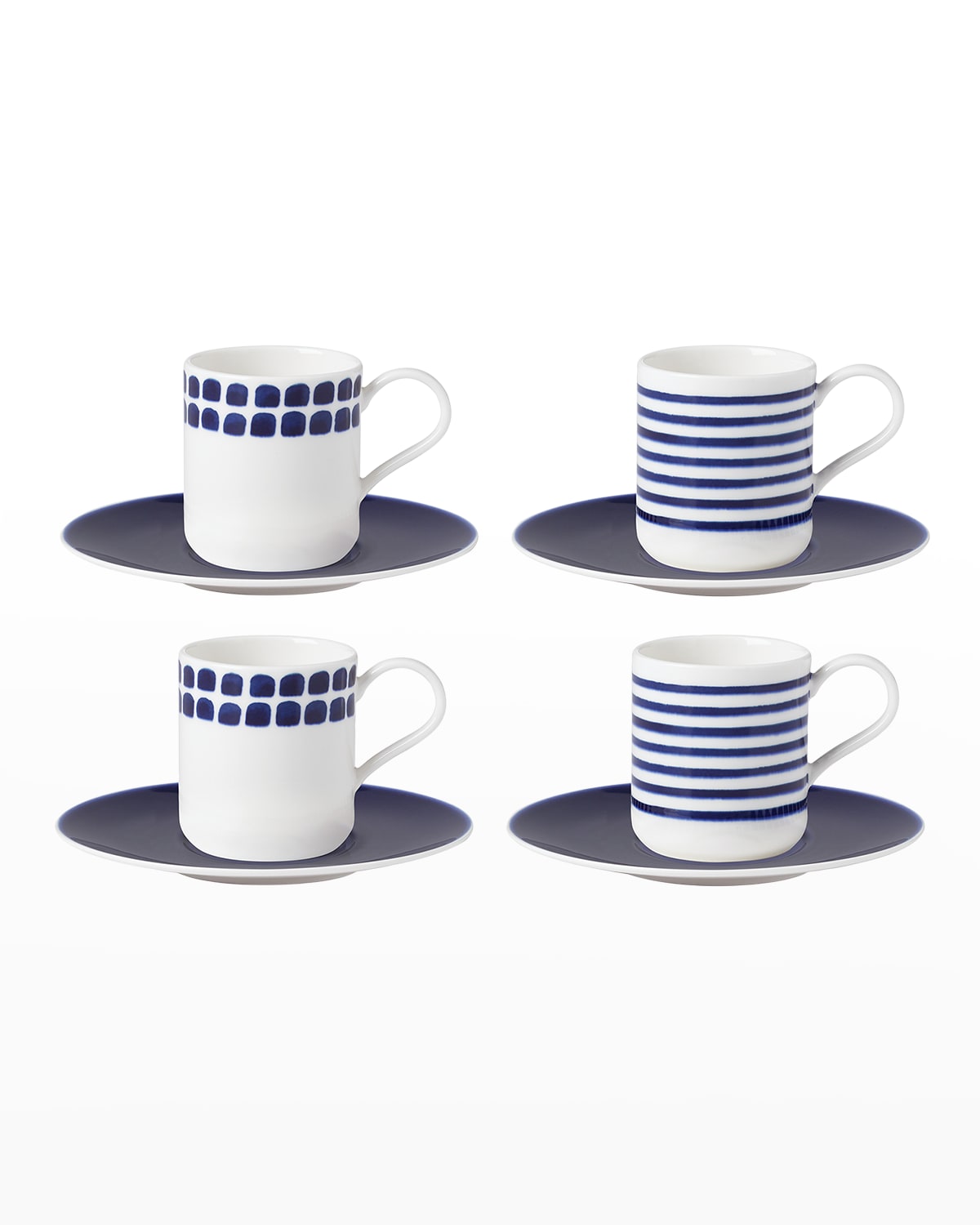 Kate Spade Charlotte St. 4-piece Espresso Cups Set In White