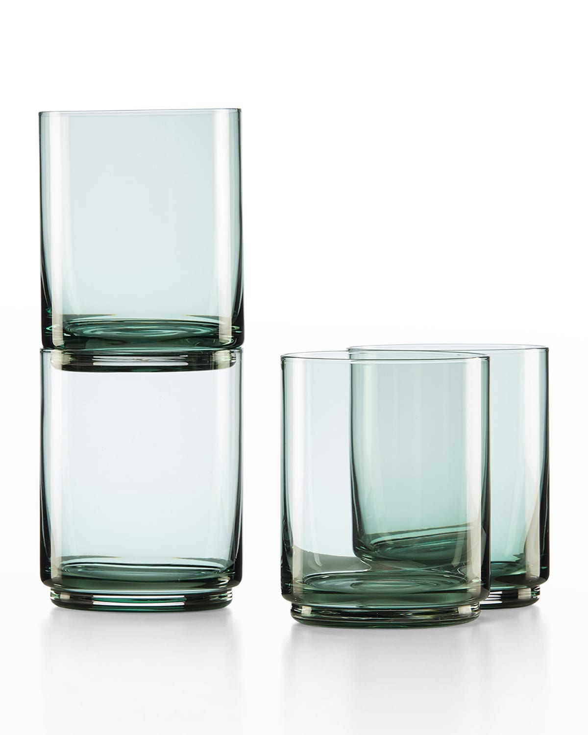 Shop Lenox Tuscany Classics Stackable Tall Glasses, Set Of 4 In Green