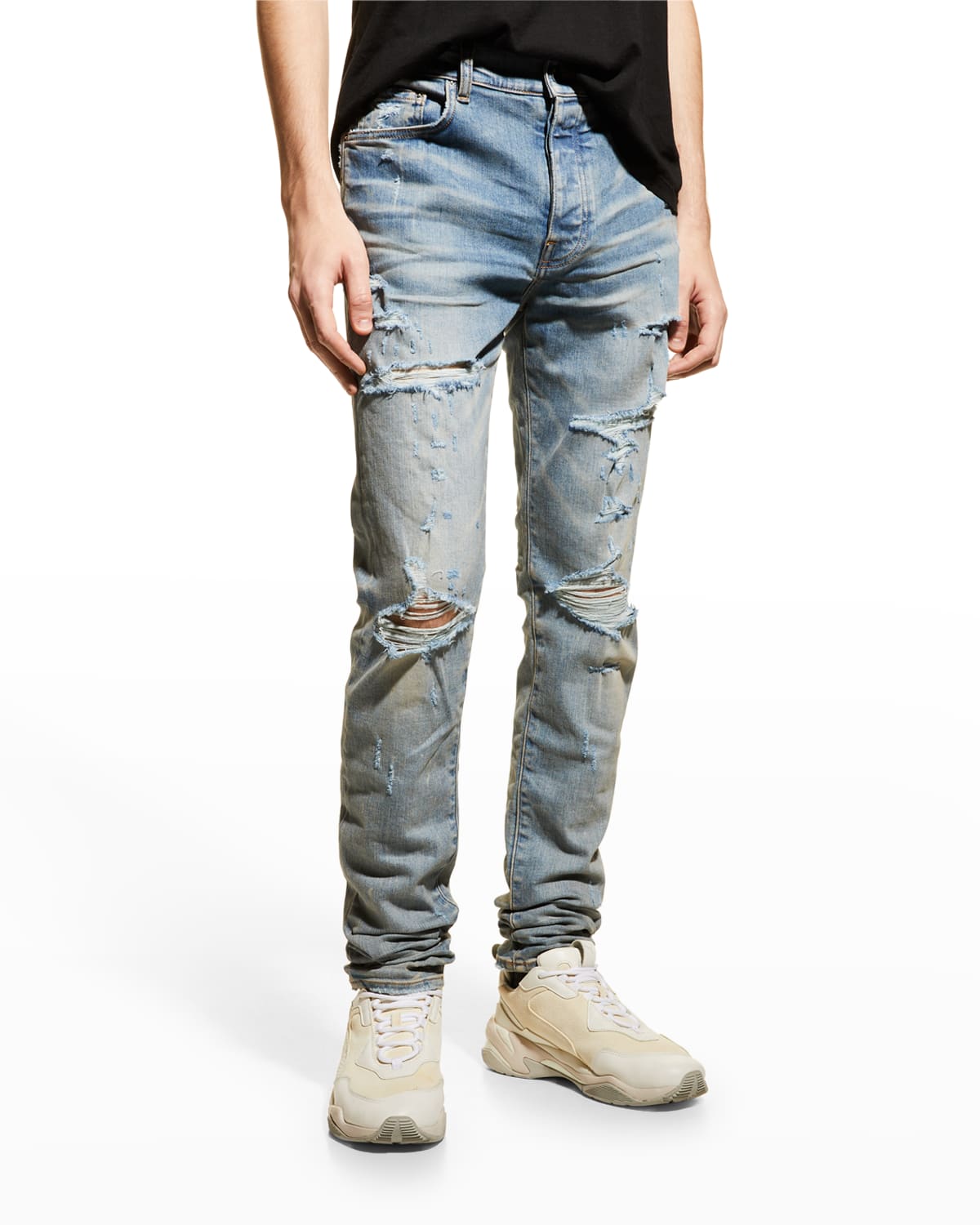 Amiri Men's Skinny Thrasher Jeans In Clay Indigo