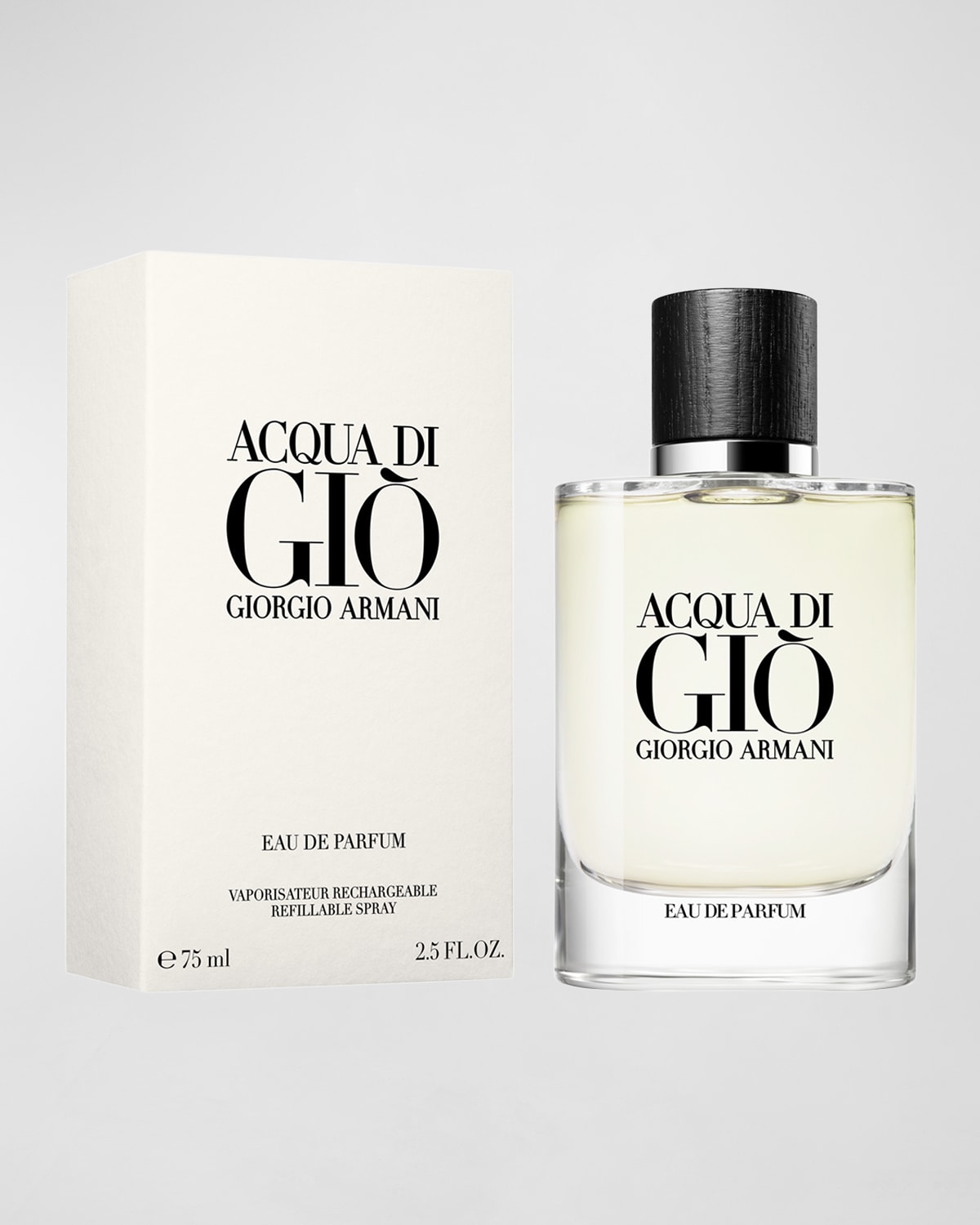 Acqua di Gio For Men Refillable Eau de Parfum, 2.5 oz.