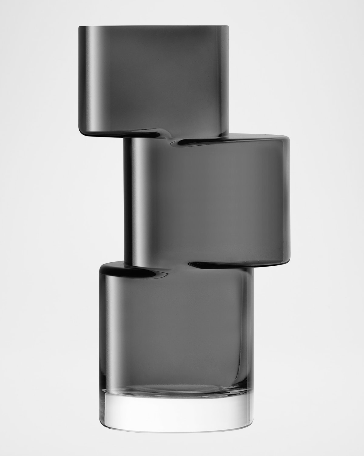 Lsa Tier Vase In Slate Grey