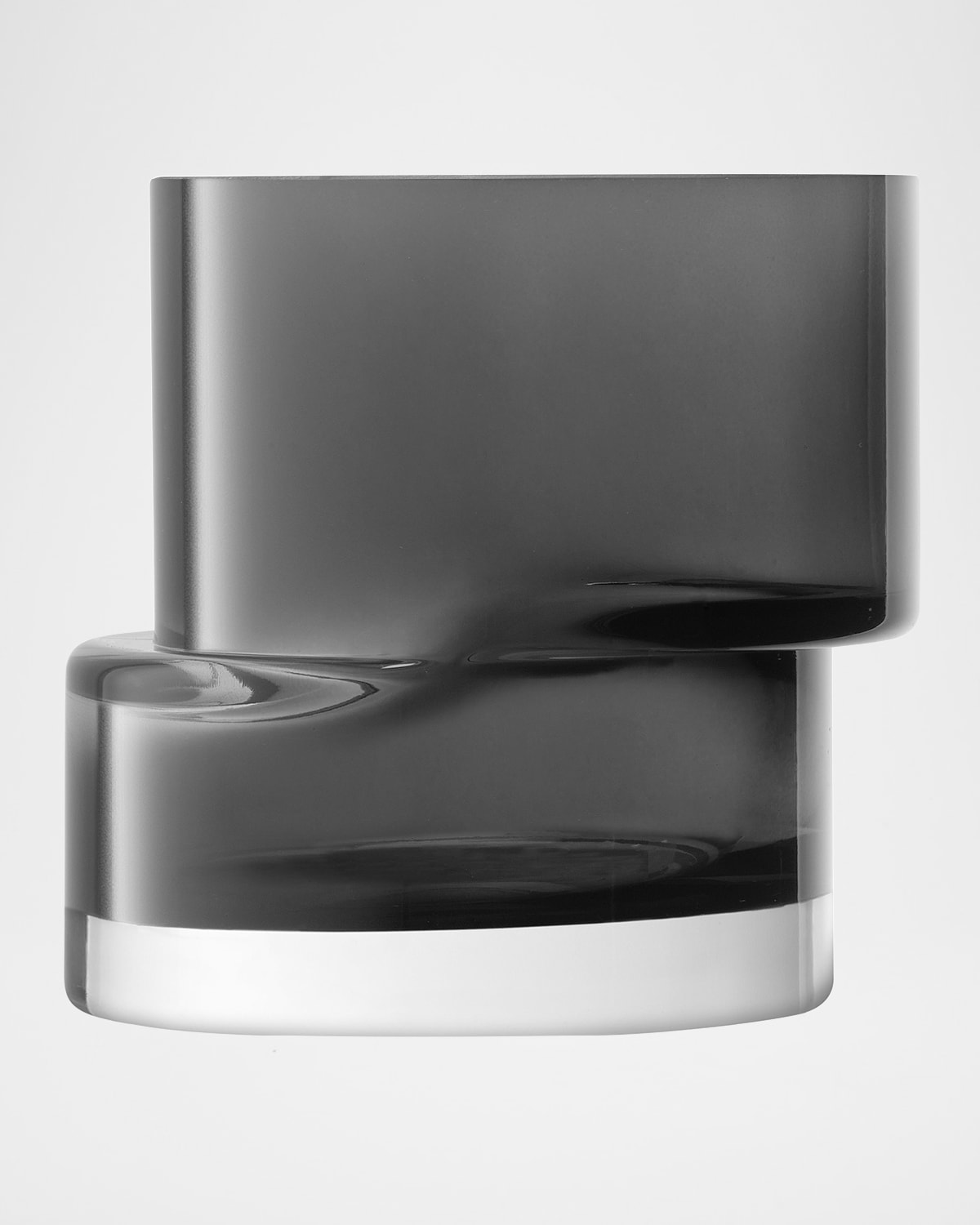 Lsa Tier Lantern Vase In Slate Grey