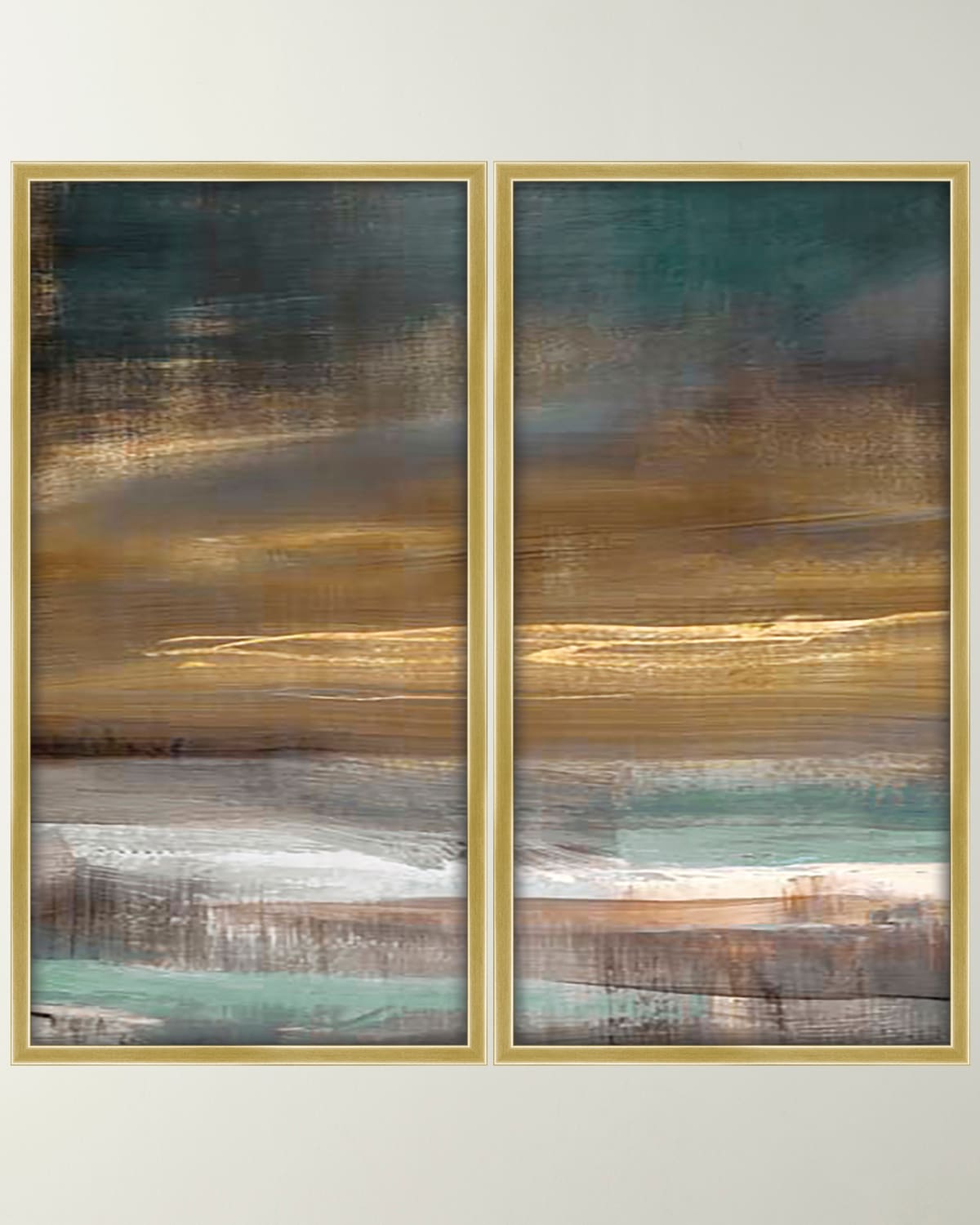 Shop Prestige Arts Golden Hour Dyptic Giclee On Canvas In Multi