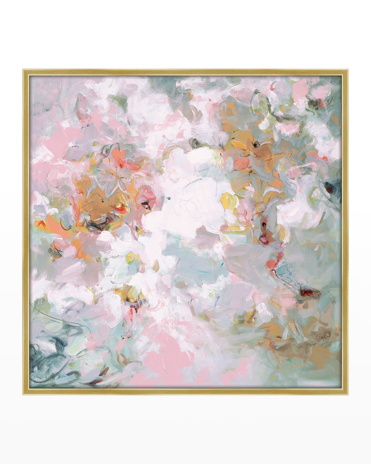 Shop Prestige Arts Floral Whisps Giclee On Canvas In Multi