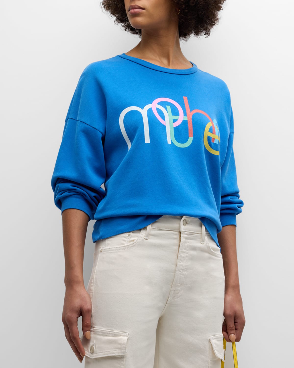 Shop Mother The Drop Square Graphic Crewneck Sweatshirt In 80s  Esm