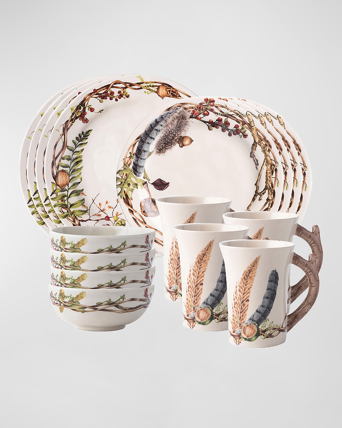 JULISKA 16-PIECE FOREST WALK DINNERWARE SET