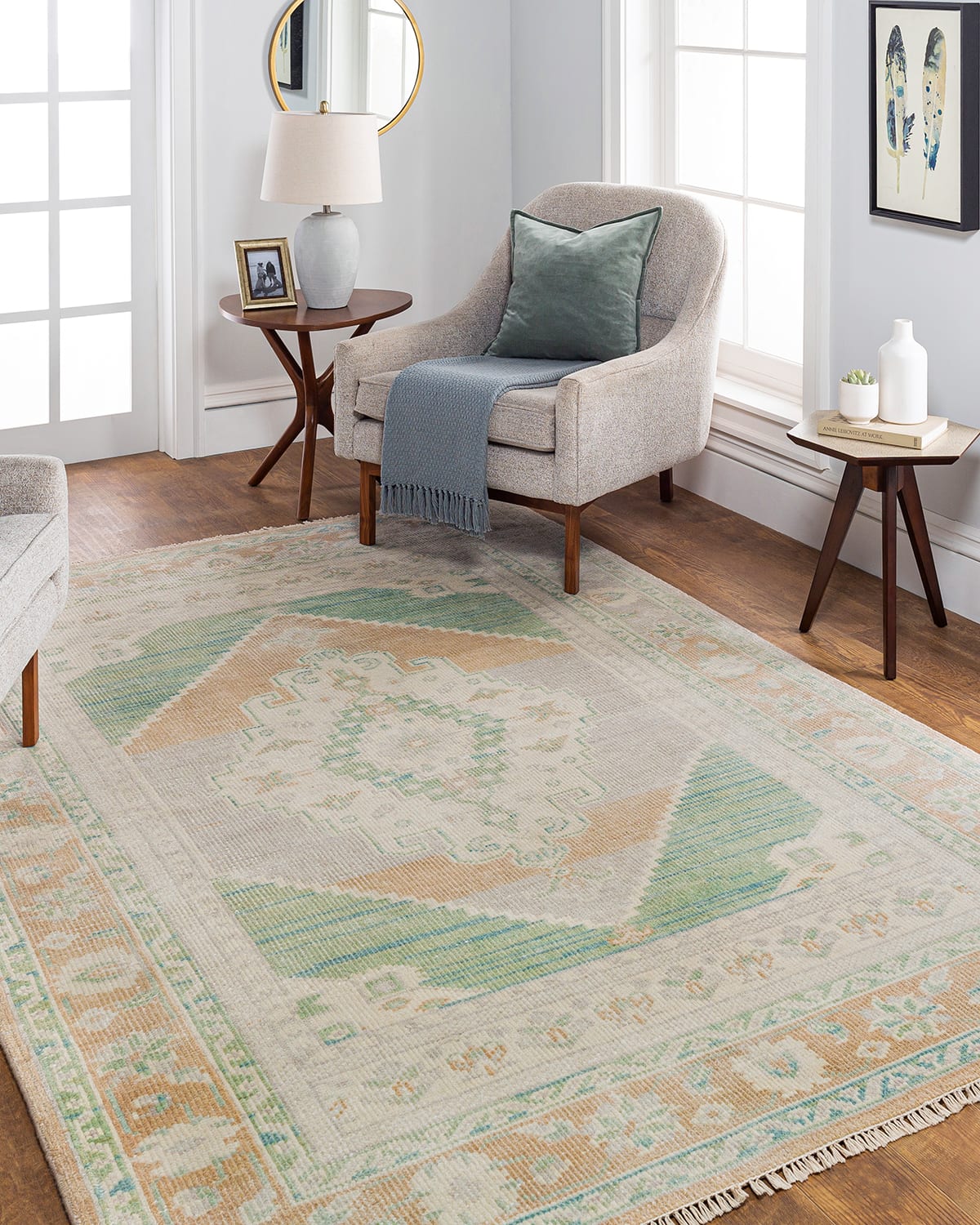 Surya Rugs Albano Hand-knotted Rug, 10' X 14' In Green