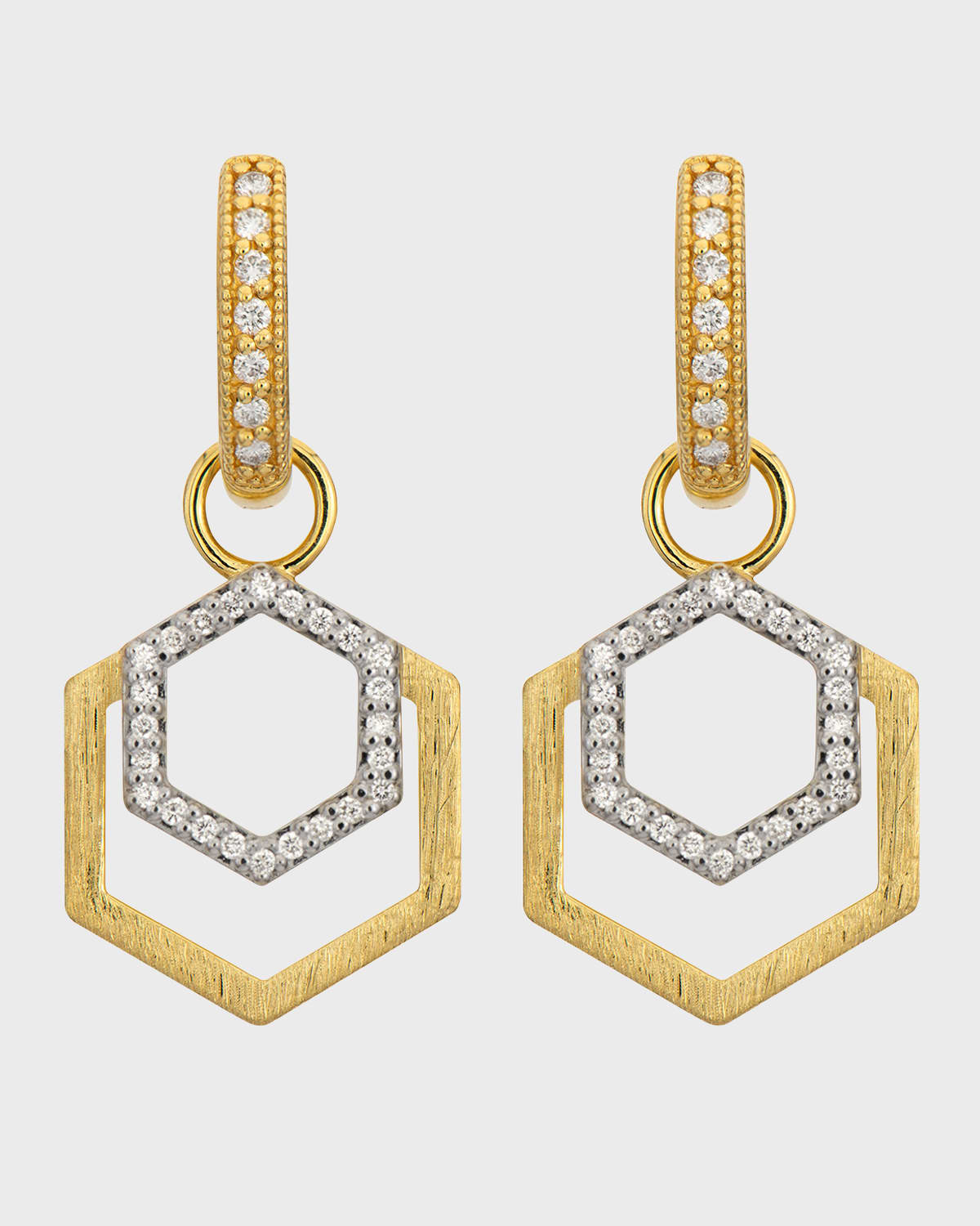 Lisse Open Diamond Sun Earring Charms