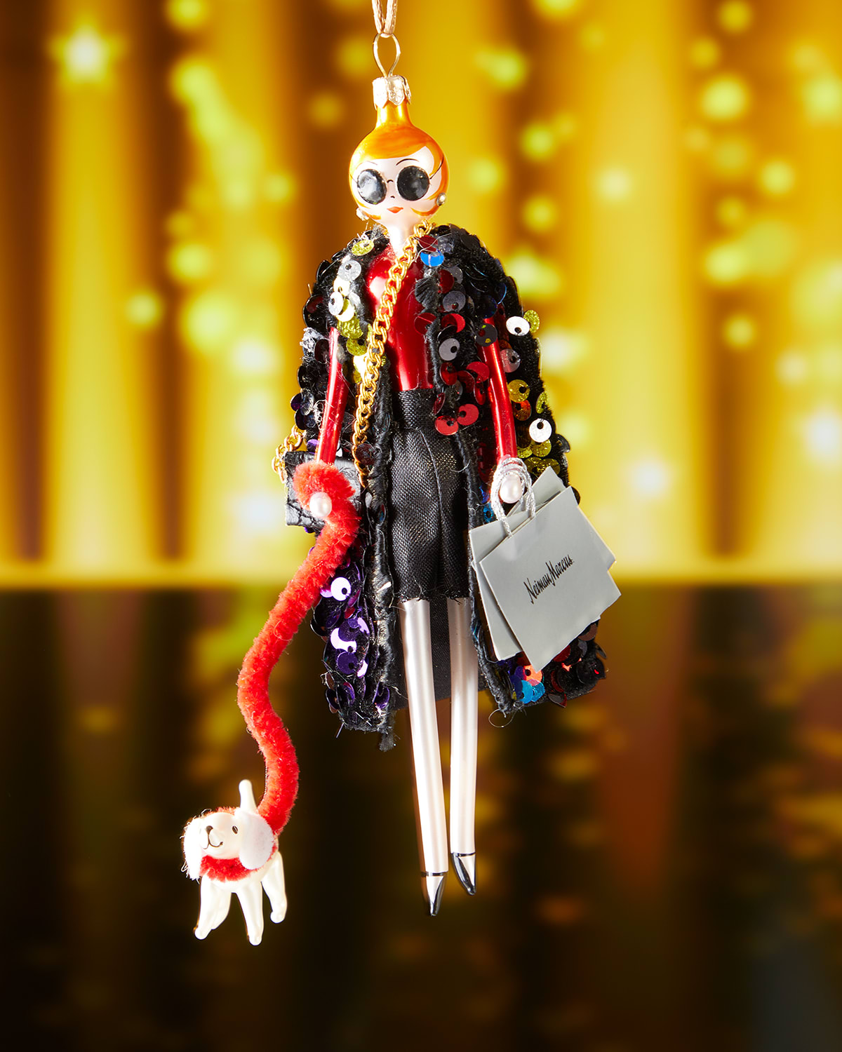Shopping Fashion Lady Holiday Ornament