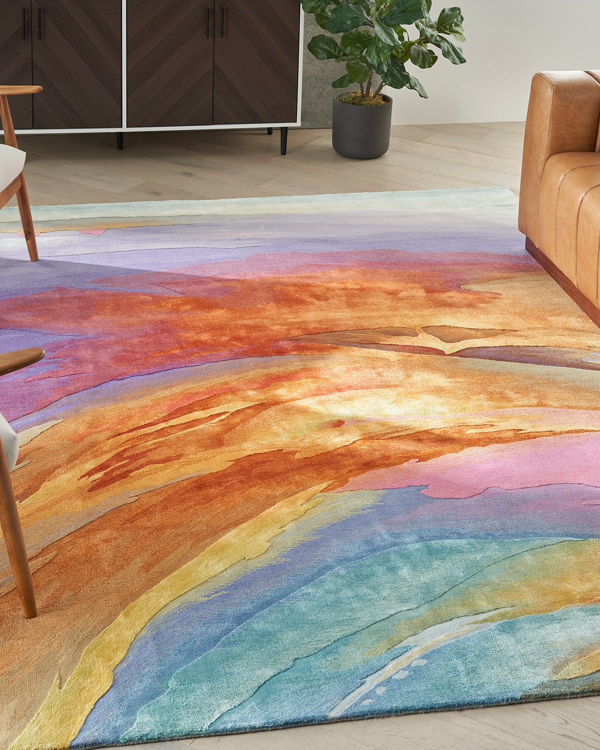 Nourison Bright Hand-tufted Rug, 10' X 14' In Brown