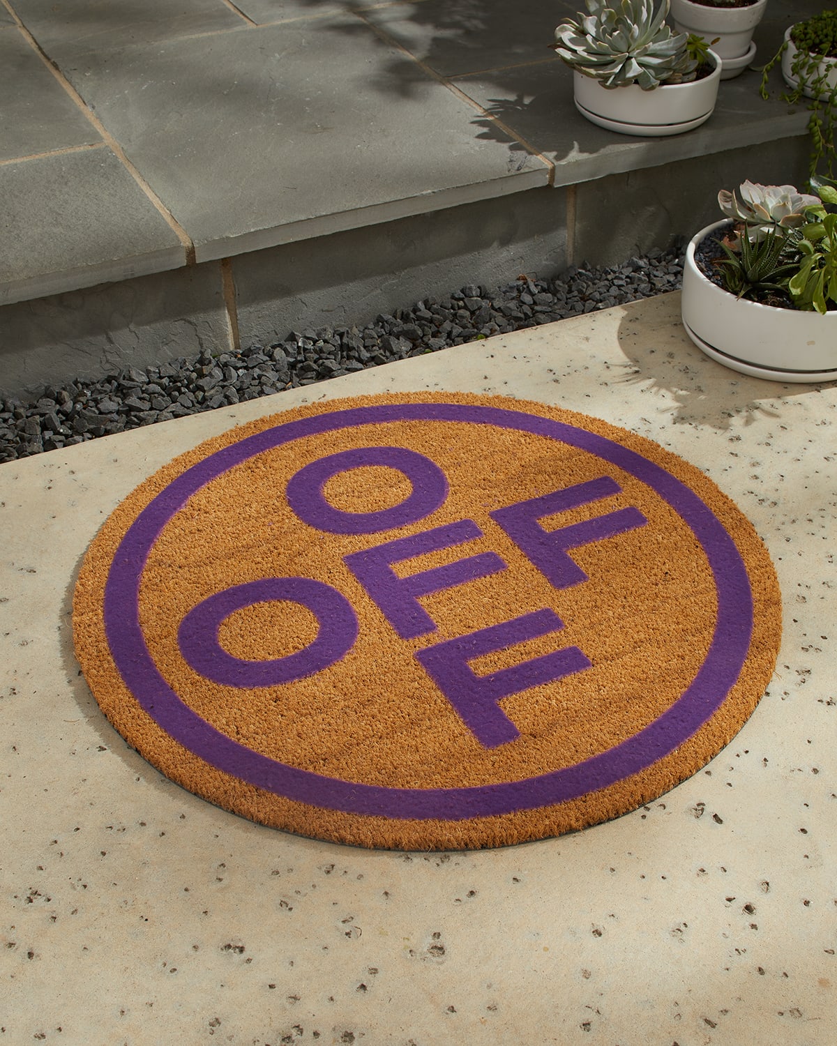 OFF-WHITE OFF CIRCLE DOORMAT