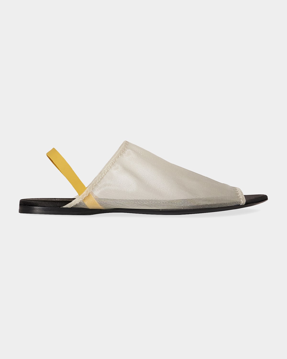 4/22迄出品THE ROW CLEAR MESH FLAT SANDAL THE ROW Clear Mesh Slingback Flat Sandals | endource