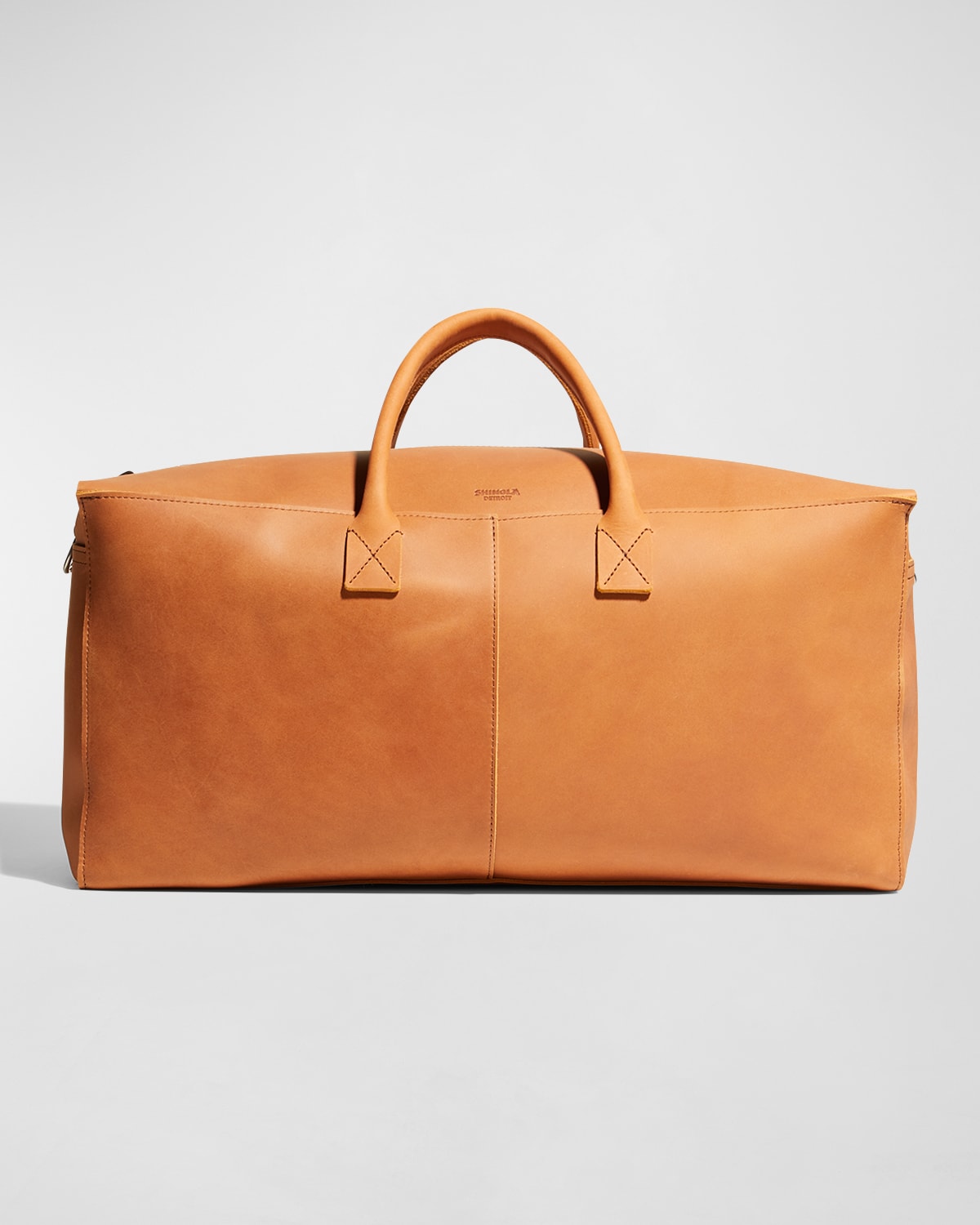 Shinola Canfield Classic Leather Duffle Bag Tan