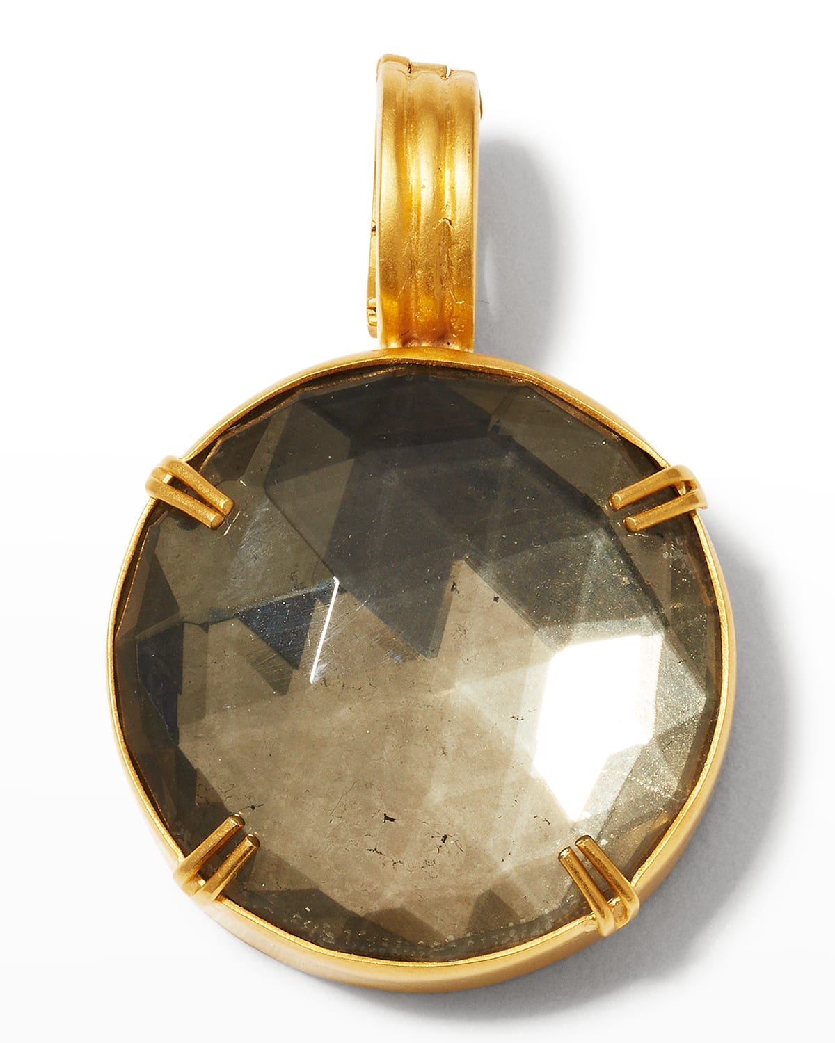 Dina Mackney Pyrite Doublet Pendant In Gold