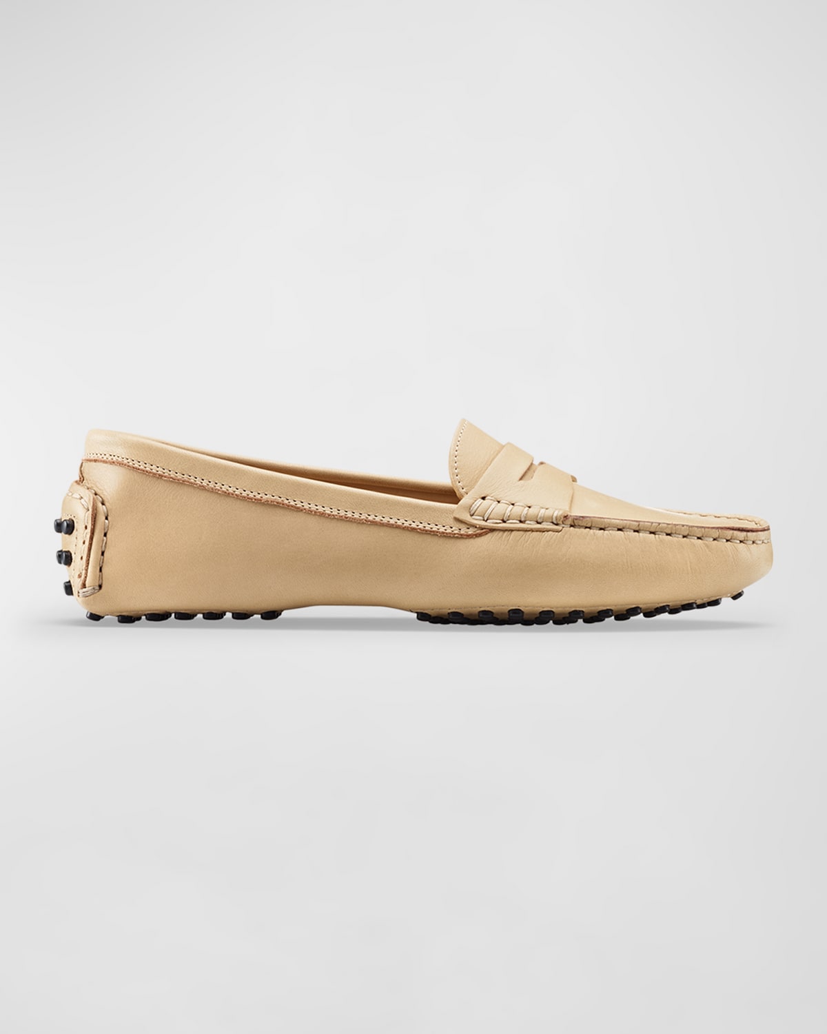 Pavia Penny Leather Driver Loafers