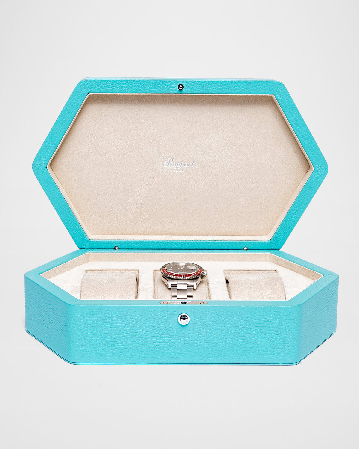Rapport Portobello Watch Box In Aqua