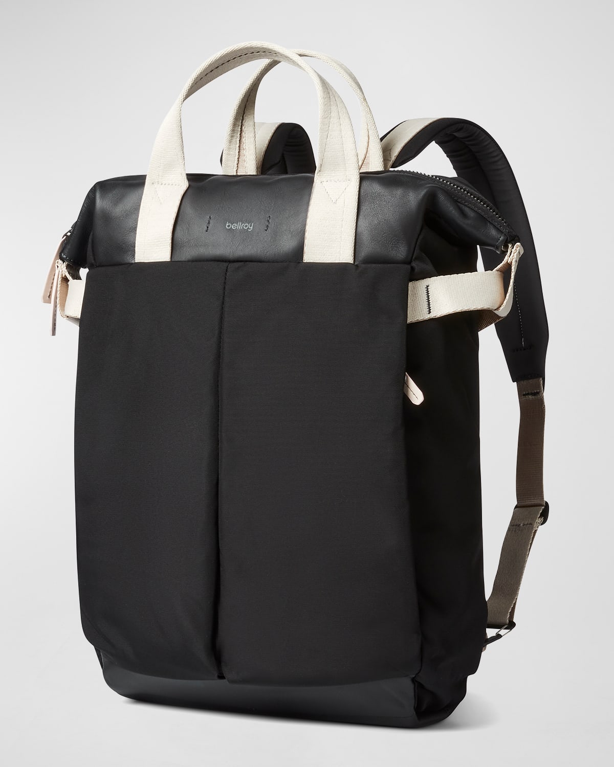 Men's Mini Sling Premium Leather & Nylon Belt Bag