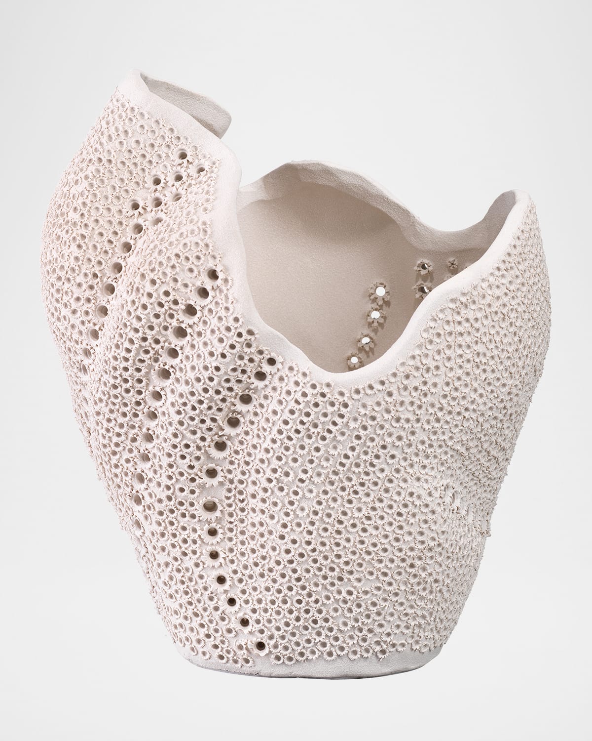 Jamie Young Eclipse Vase In White