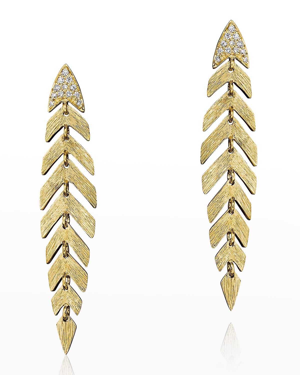 18K Bahia Yellow Gold Earring with VS/GH Diamonds