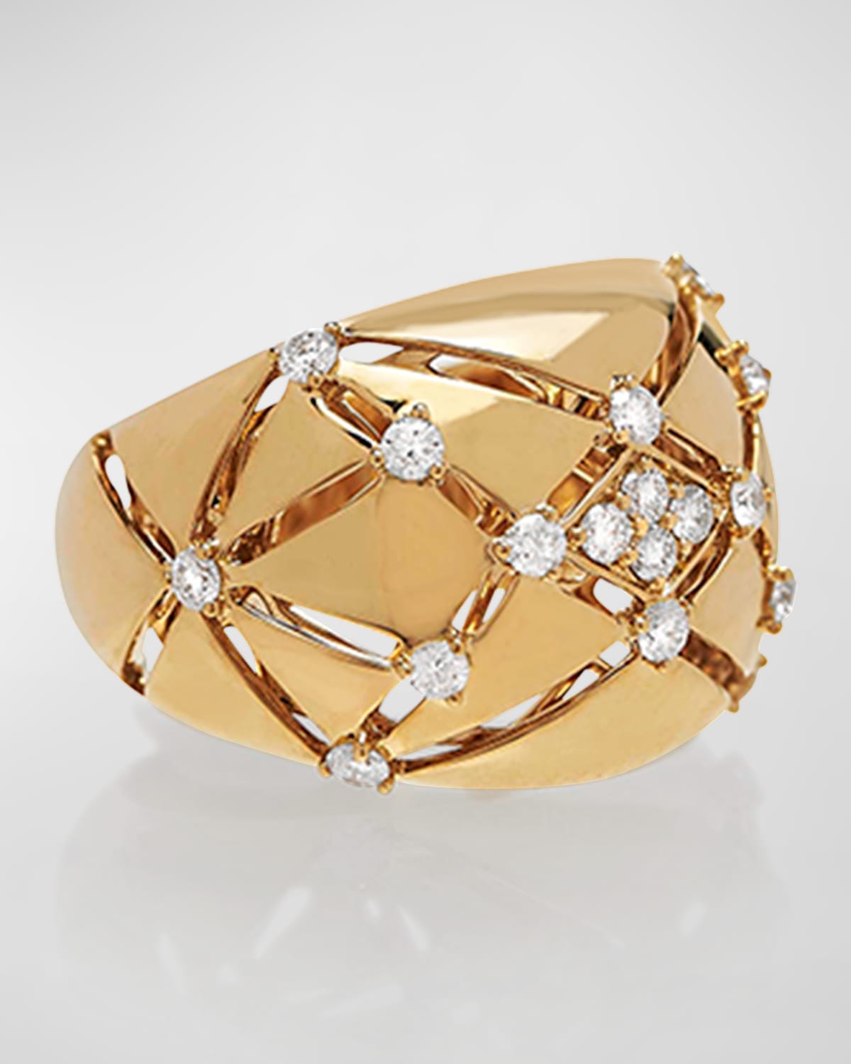 18K Estelar Yellow Gold Ring with VS/GH Diamonds