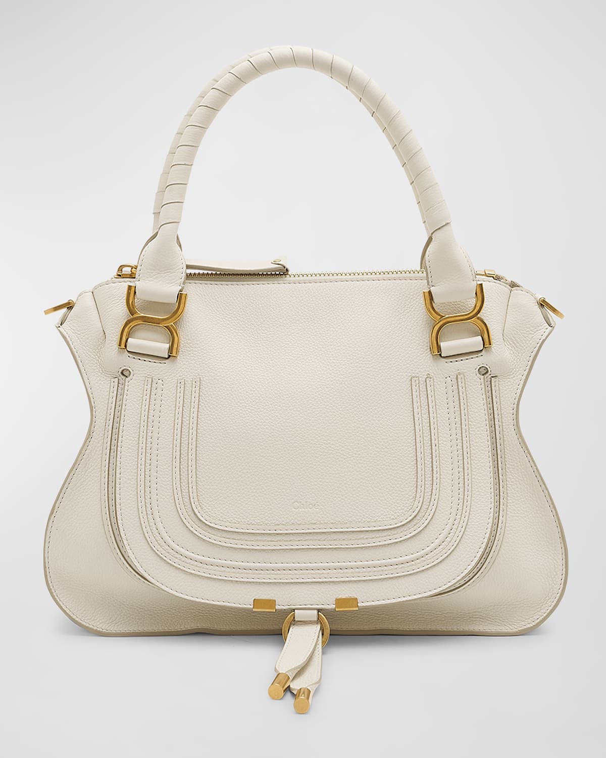 Chloé Marcie Medium Zip Leather Satchel Bag