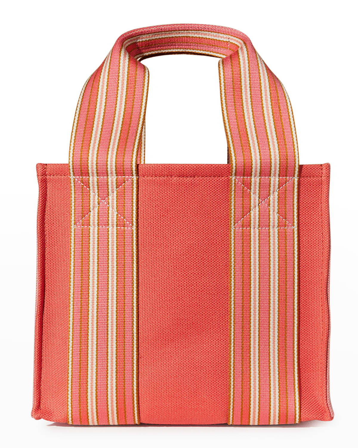 Loro Piana The Suitcase Striped Canvas Tote Bag In Red