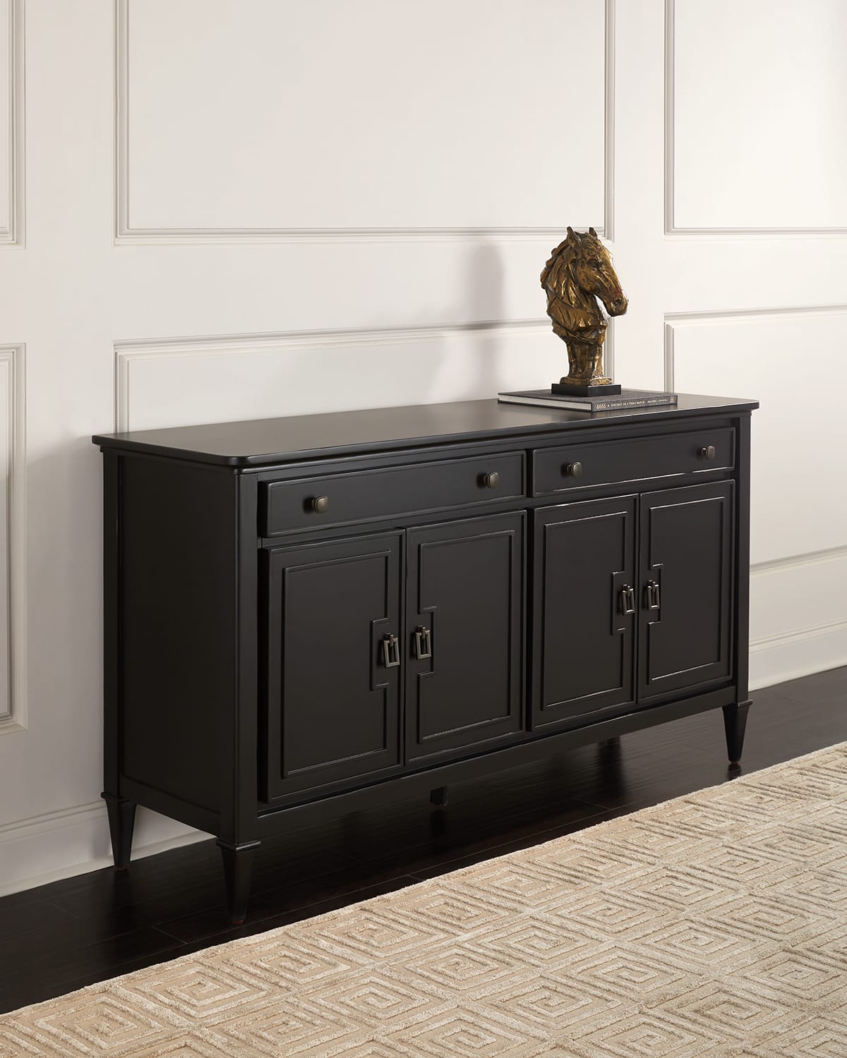 Shop Katherine Noble By Bmc Jasper Sideboard In Antique Black