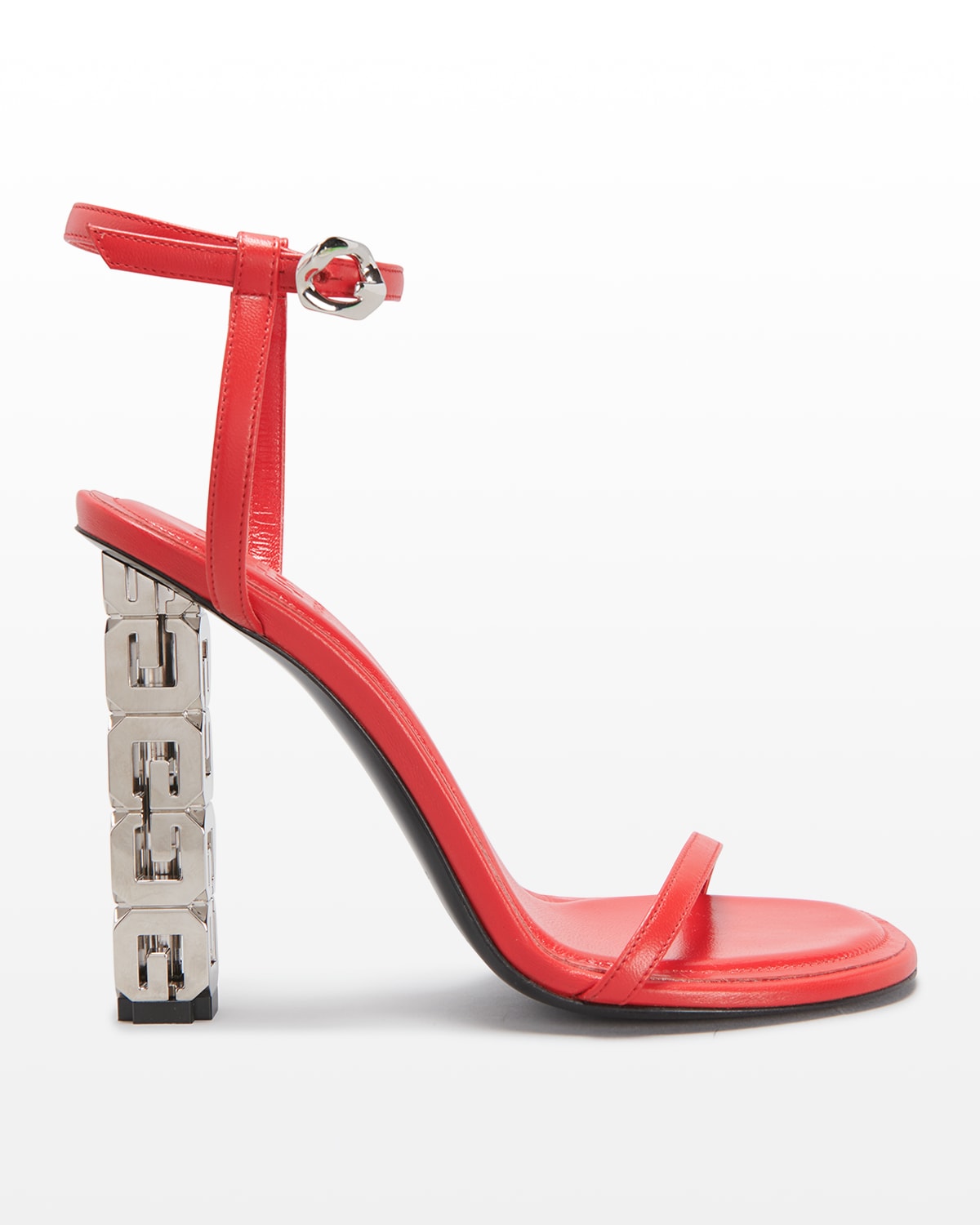 Givenchy G Cube Lambskin Ankle-Strap Sandals