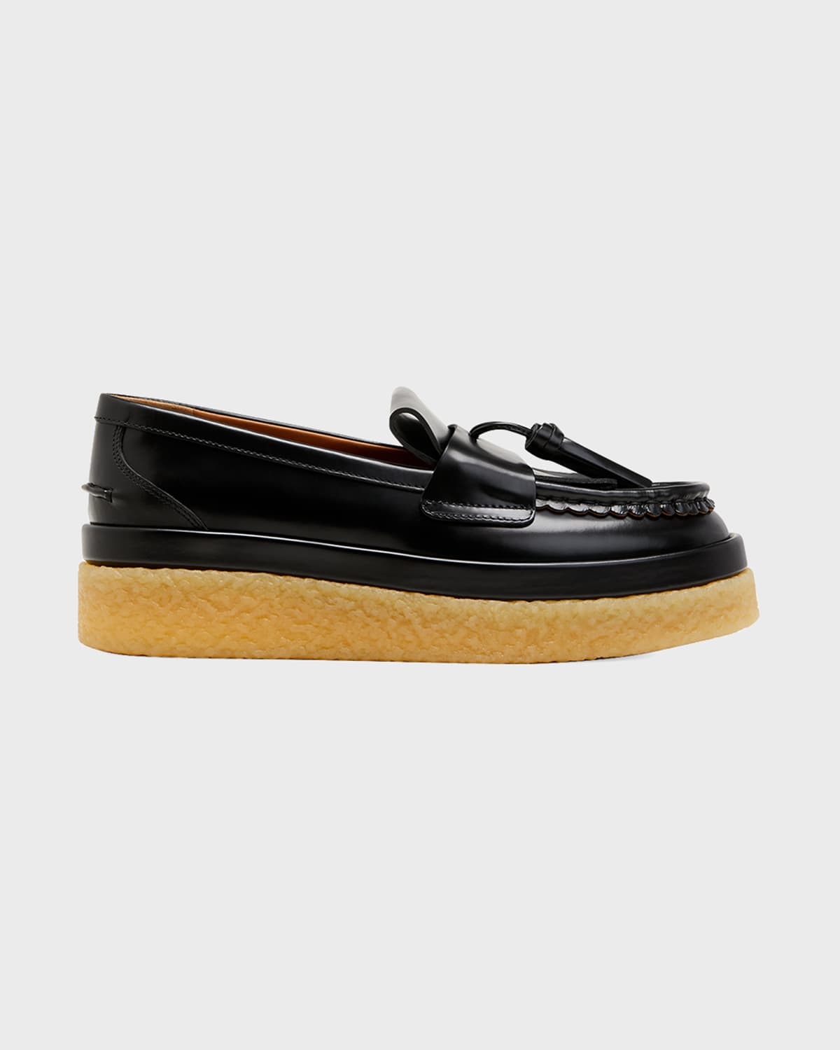【CHLOE】jamie tasseled レザー platform loafers CHLOE Jamie Loafers MOCCASIN Tassel WOMEN'S SIZE 7 Slip On