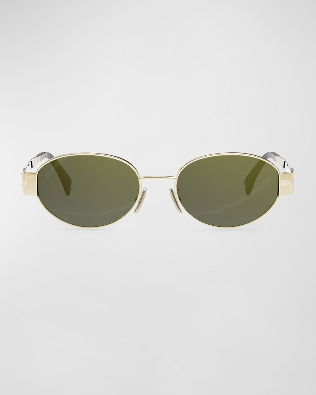 CELINE TRIOMPHE OVAL METAL SUNGLASSES