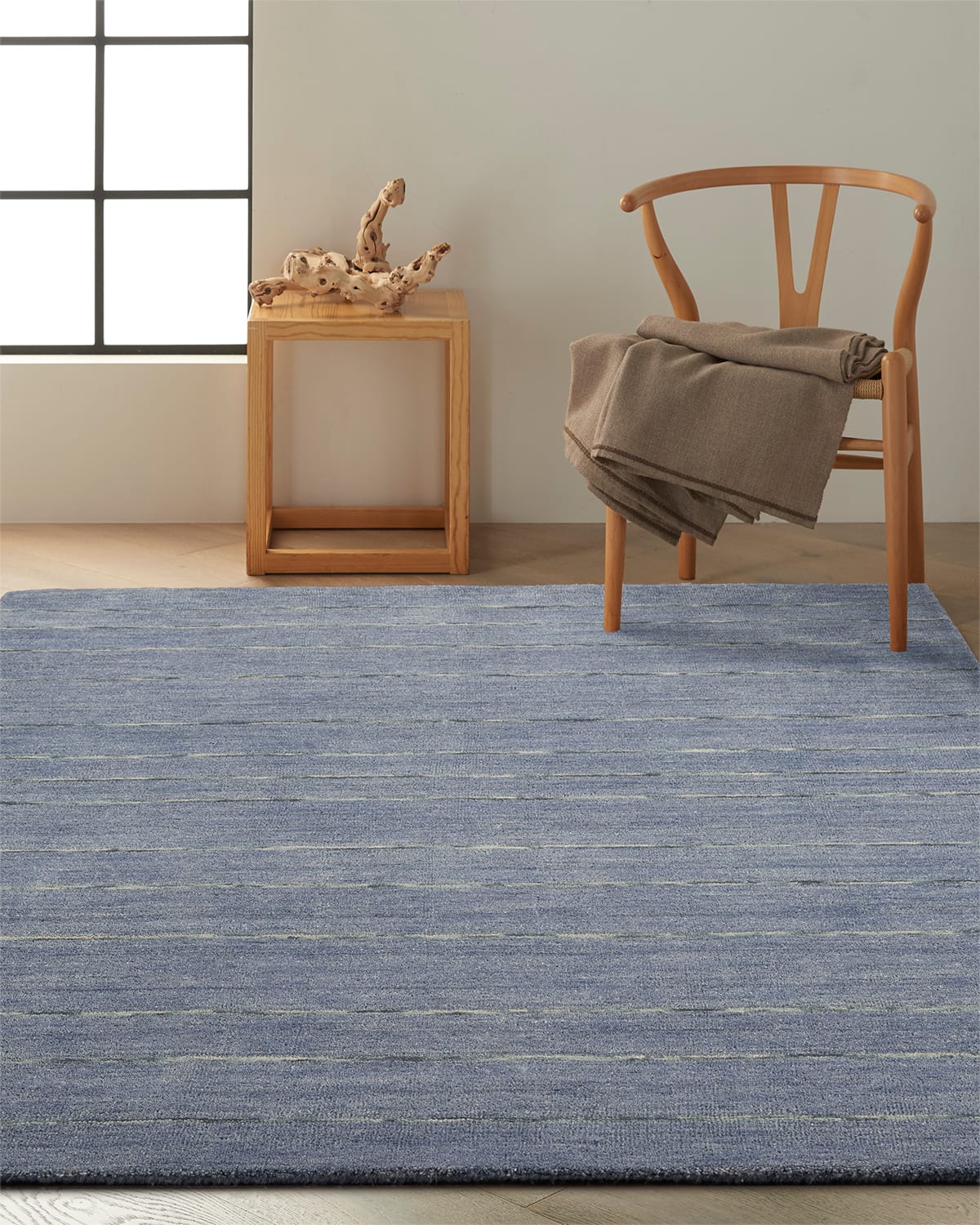 Calvin Klein Halo Machine Loomed Rug, 8' X 10' In Denim