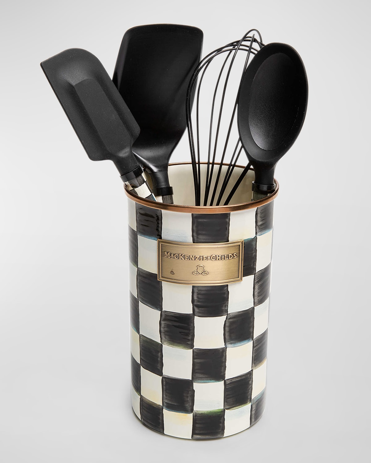 Shop Mackenzie-childs Courtly Check Enamel Utensil Set