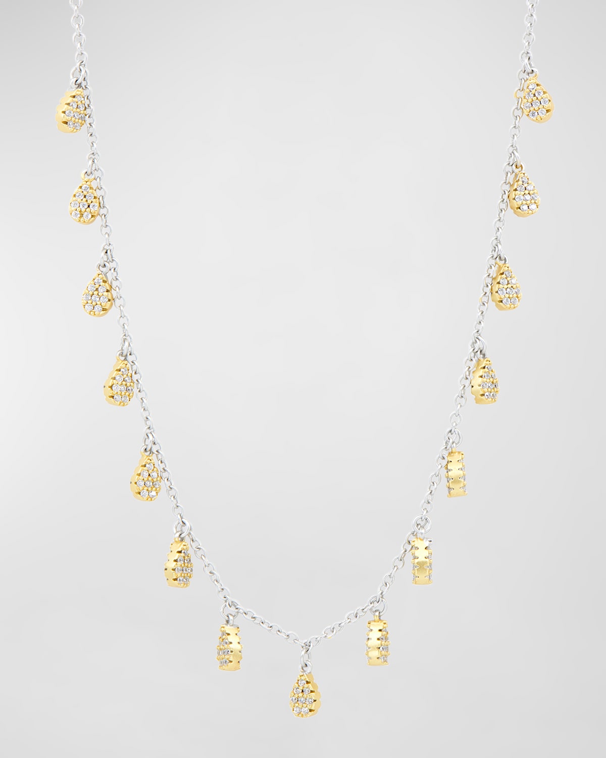 Pave Charm Layering Necklace