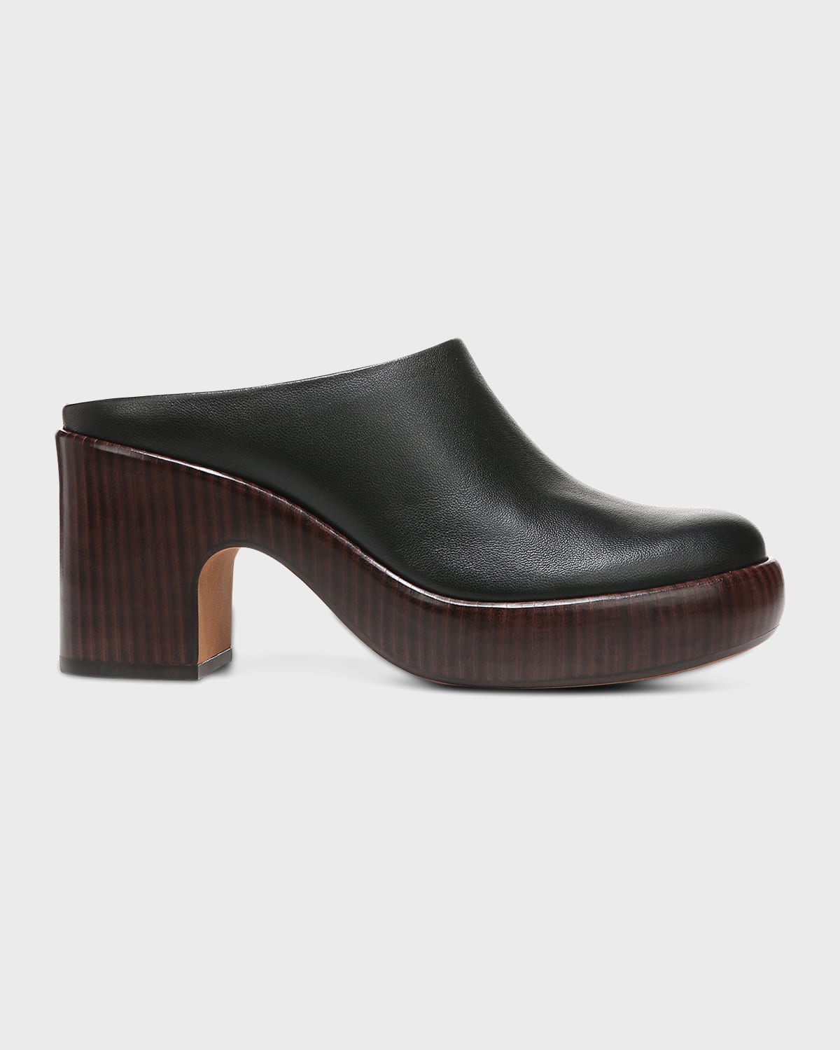 VINCE NAVINA LEATHER MULE CLOGS