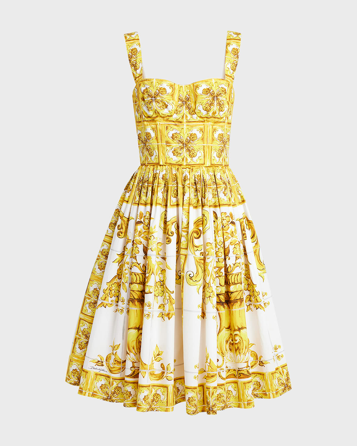 Dolce gabbana tile print dress best sale