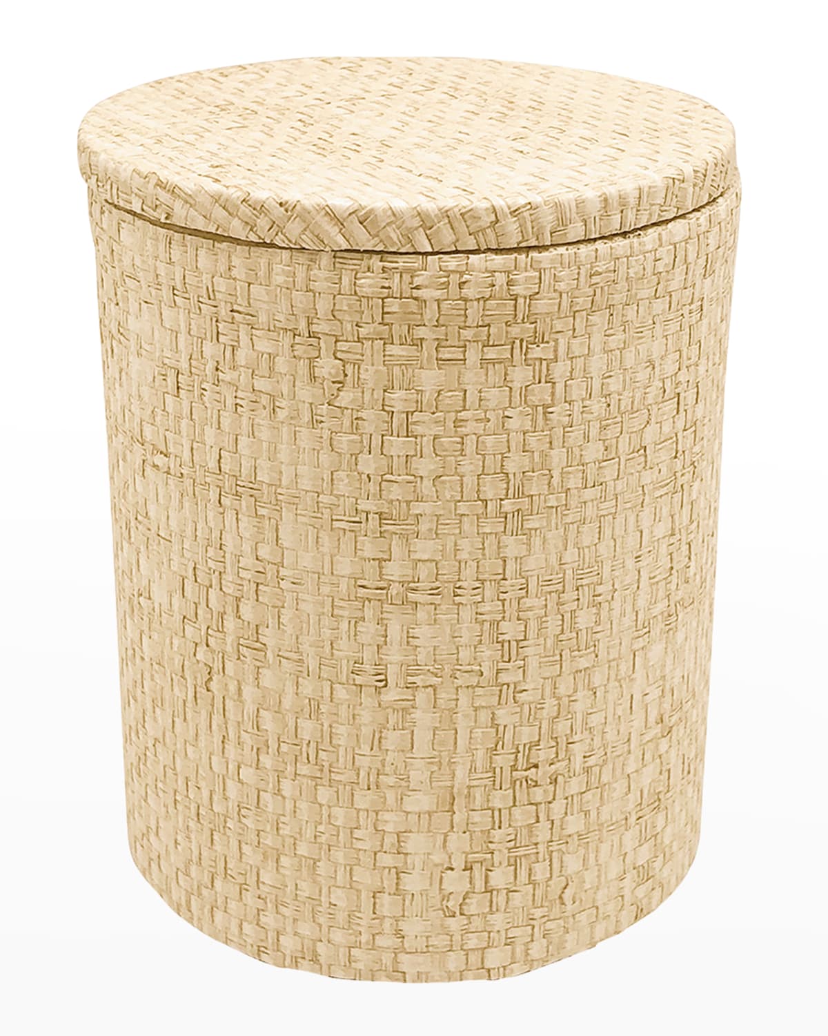Mariposa Jute Cotton Ball Canister with Lid, Sand