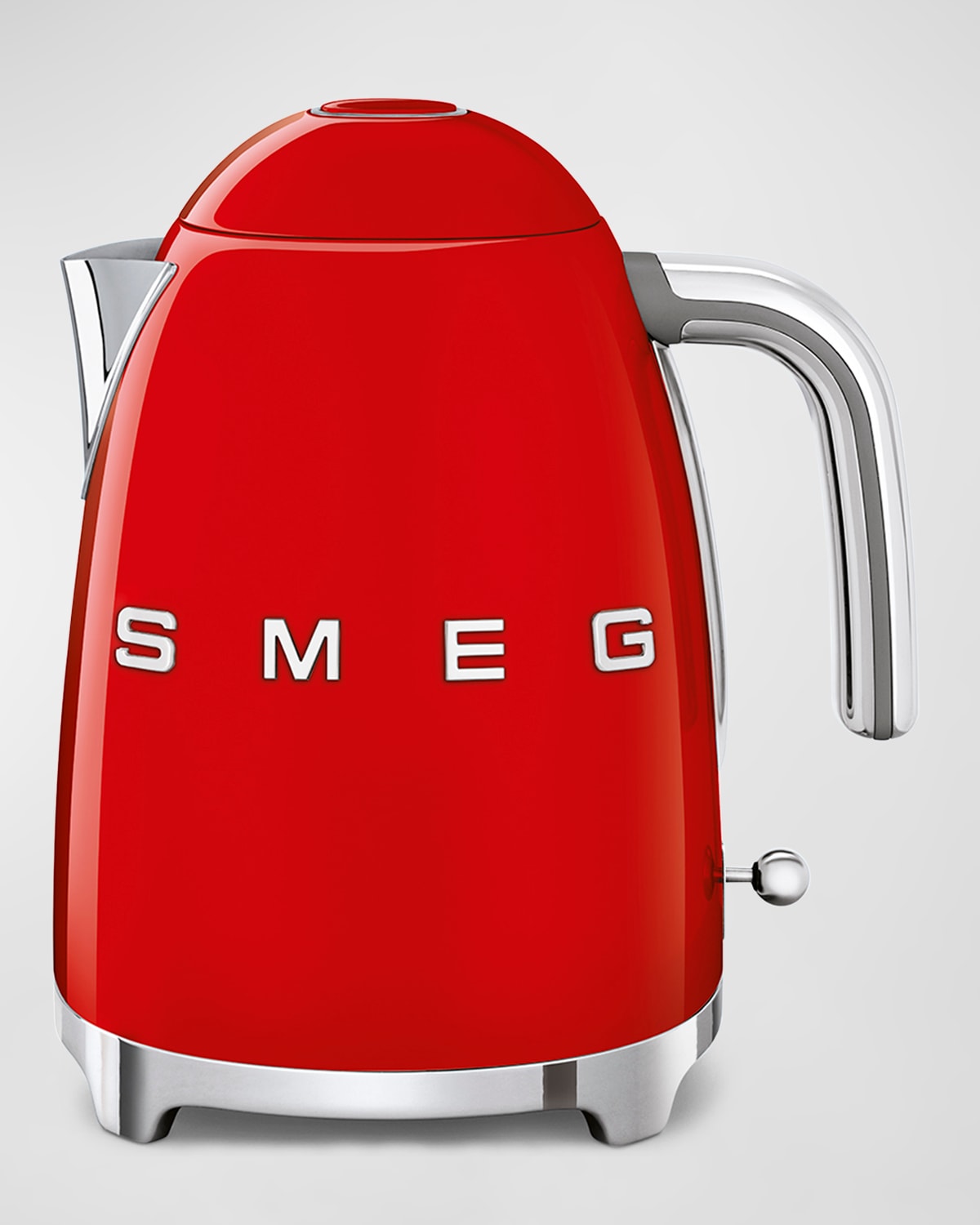 Shop Smeg Retro Electric Kettle, Polished White In Red