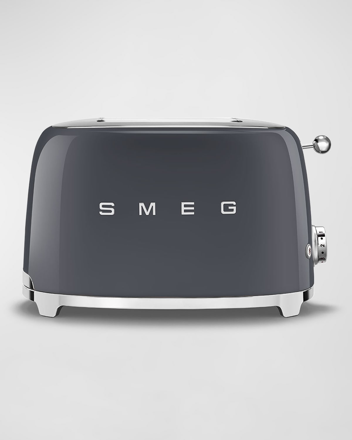 Smeg Retro 2-slice Toaster, White In Slate Gray