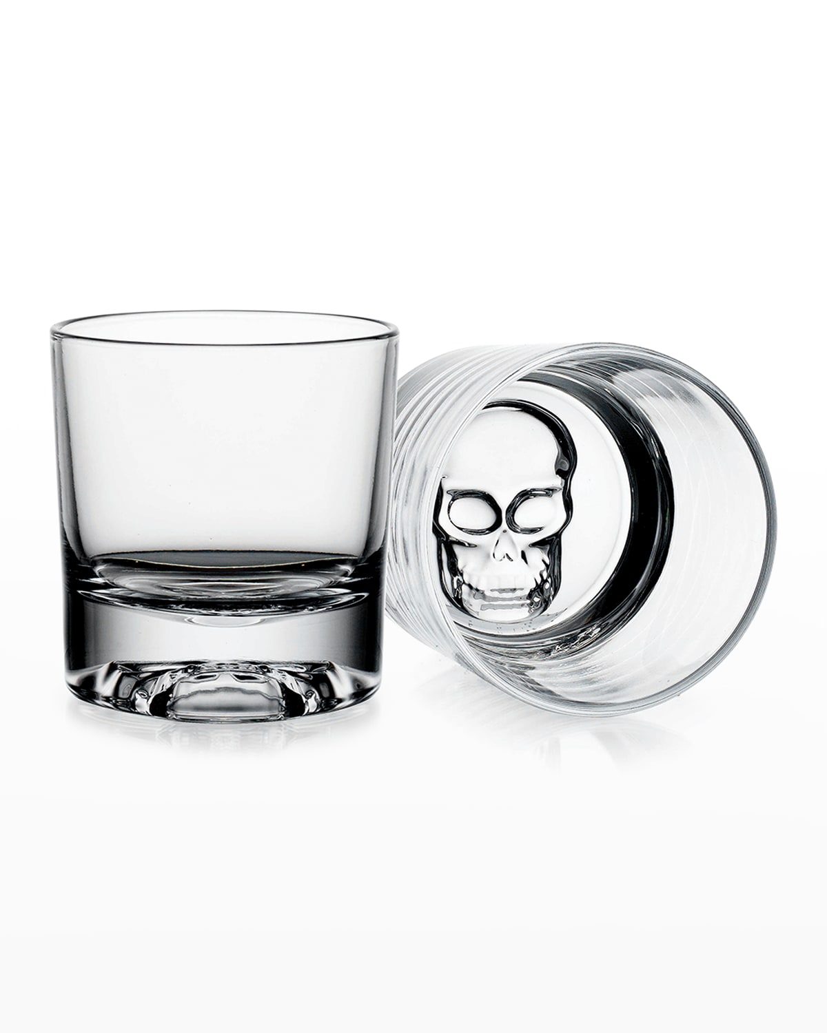 Godinger Skull Double-old Fashion Glasses, Set Of 2