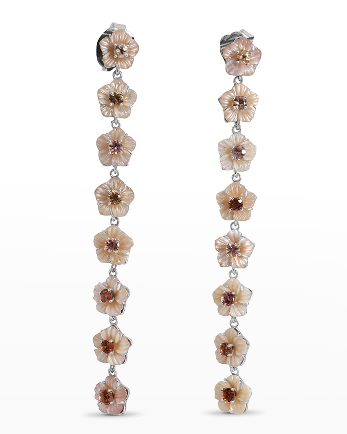 Stephen Dweck Pink Mother-of-pearl Morganite Earrings