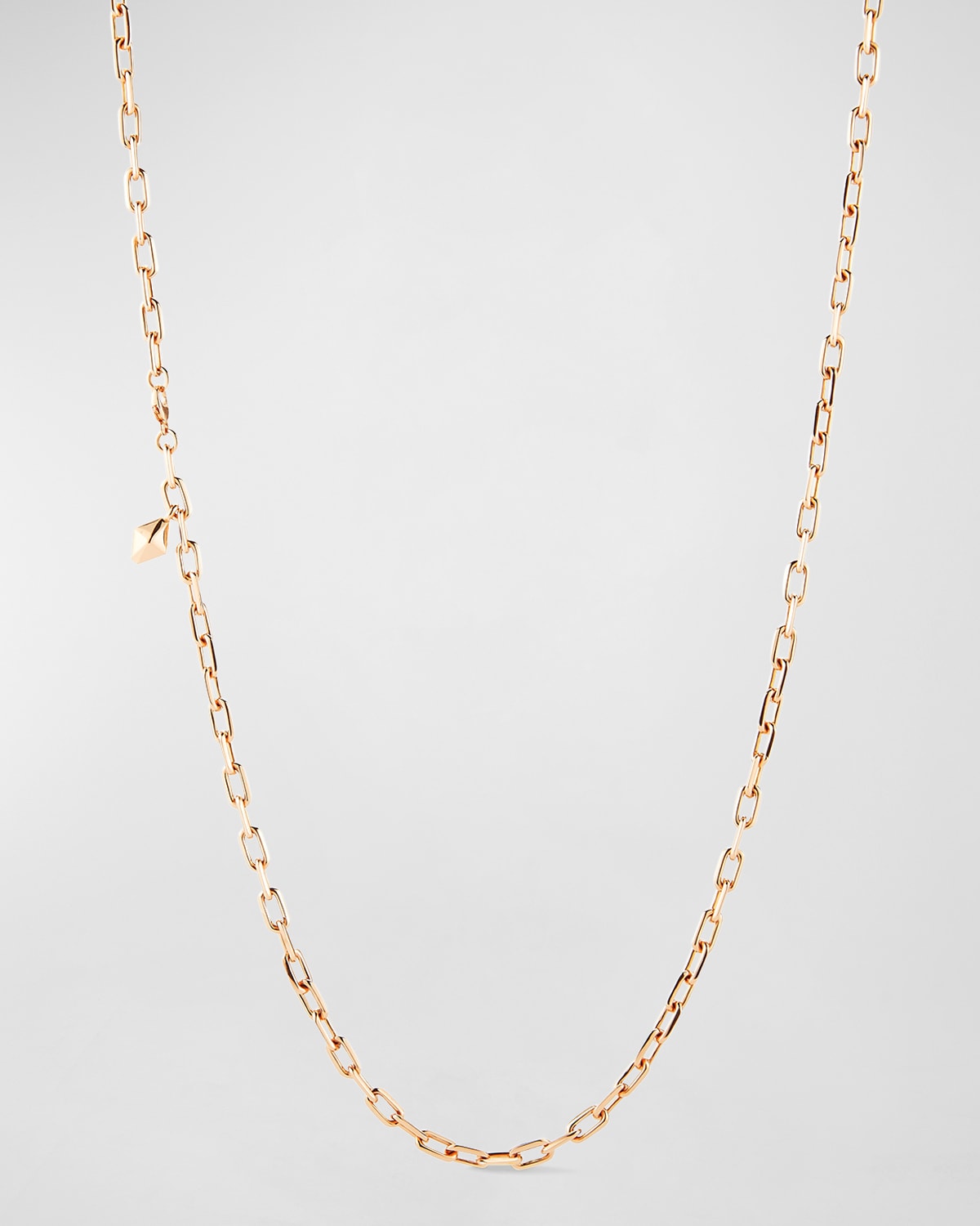Rose Gold Chain Necklace with Origami Hang Tag